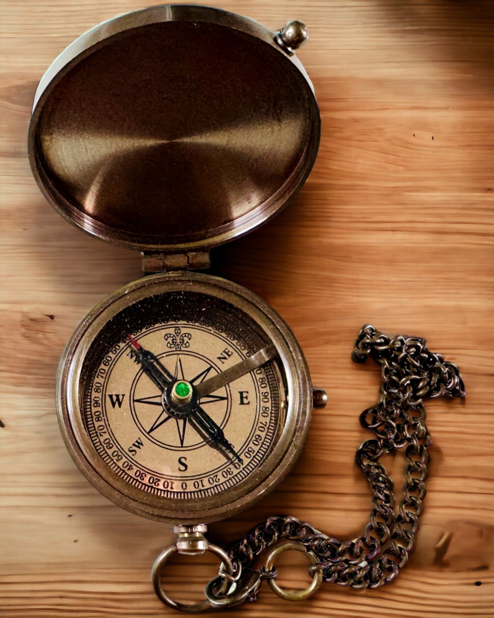 Kompas Indyjski Odysseus – Retro Exploradora Joya - posibilidad de grabado