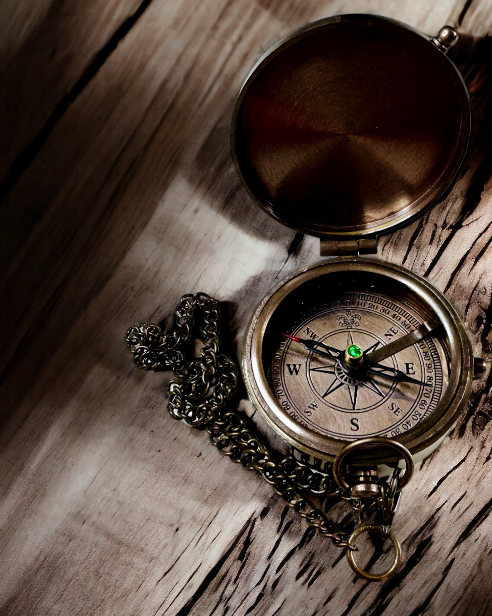 Kompas Indyjski Odysseus – Retro Exploradora Joya - posibilidad de grabado