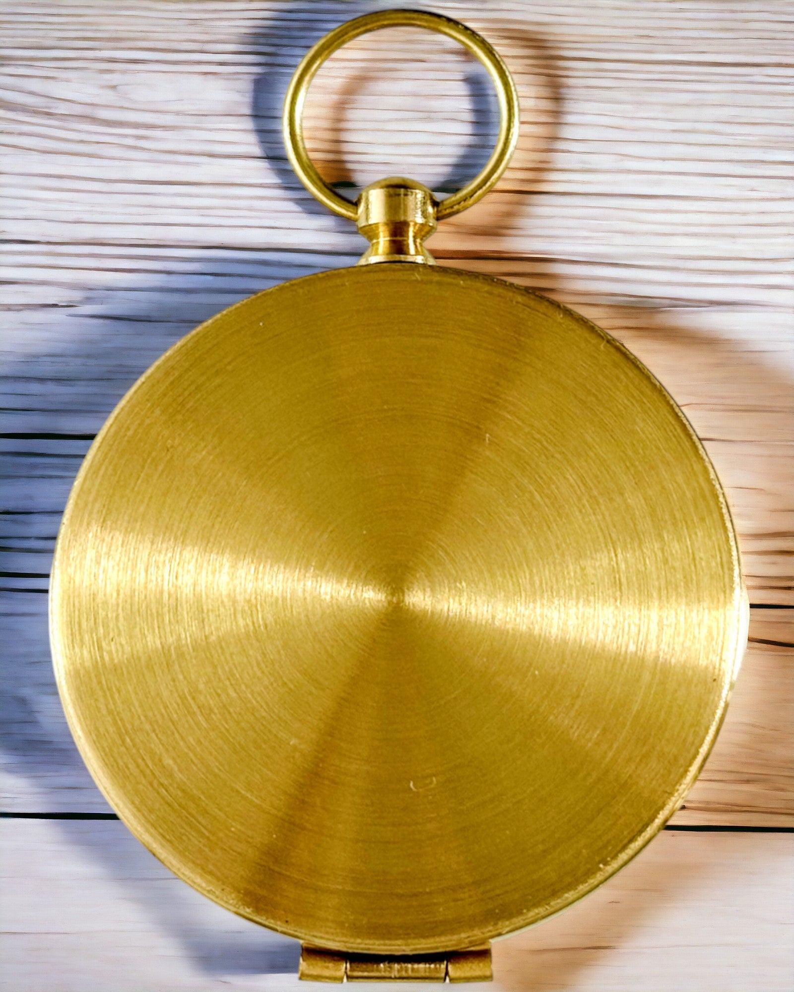 Brújula de Latón Impermeable con Efecto Luminoso - Esencial para Senderismo y Camping, personalización con grabado