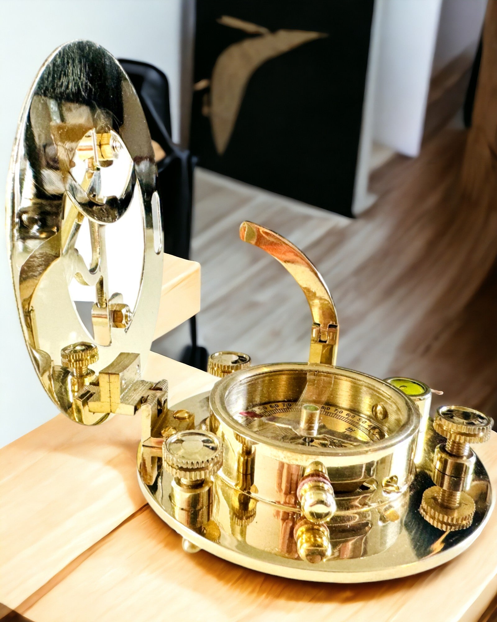 Brújula de Navegación con Sextante y Posibilidad de Personalización - Marítimo XL