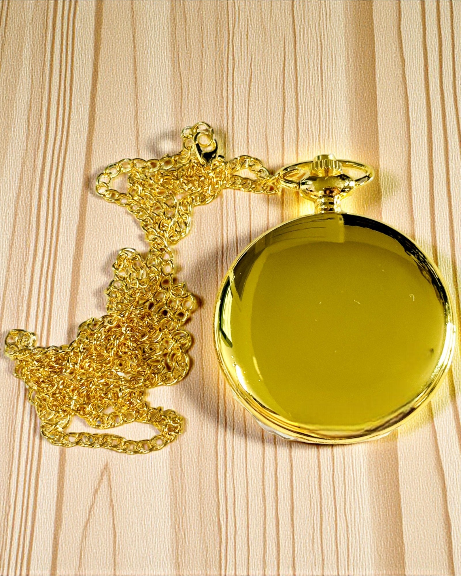 Reloj de Bolsillo de Estilo Vintage en Color Dorado con Posibilidad de Grabado