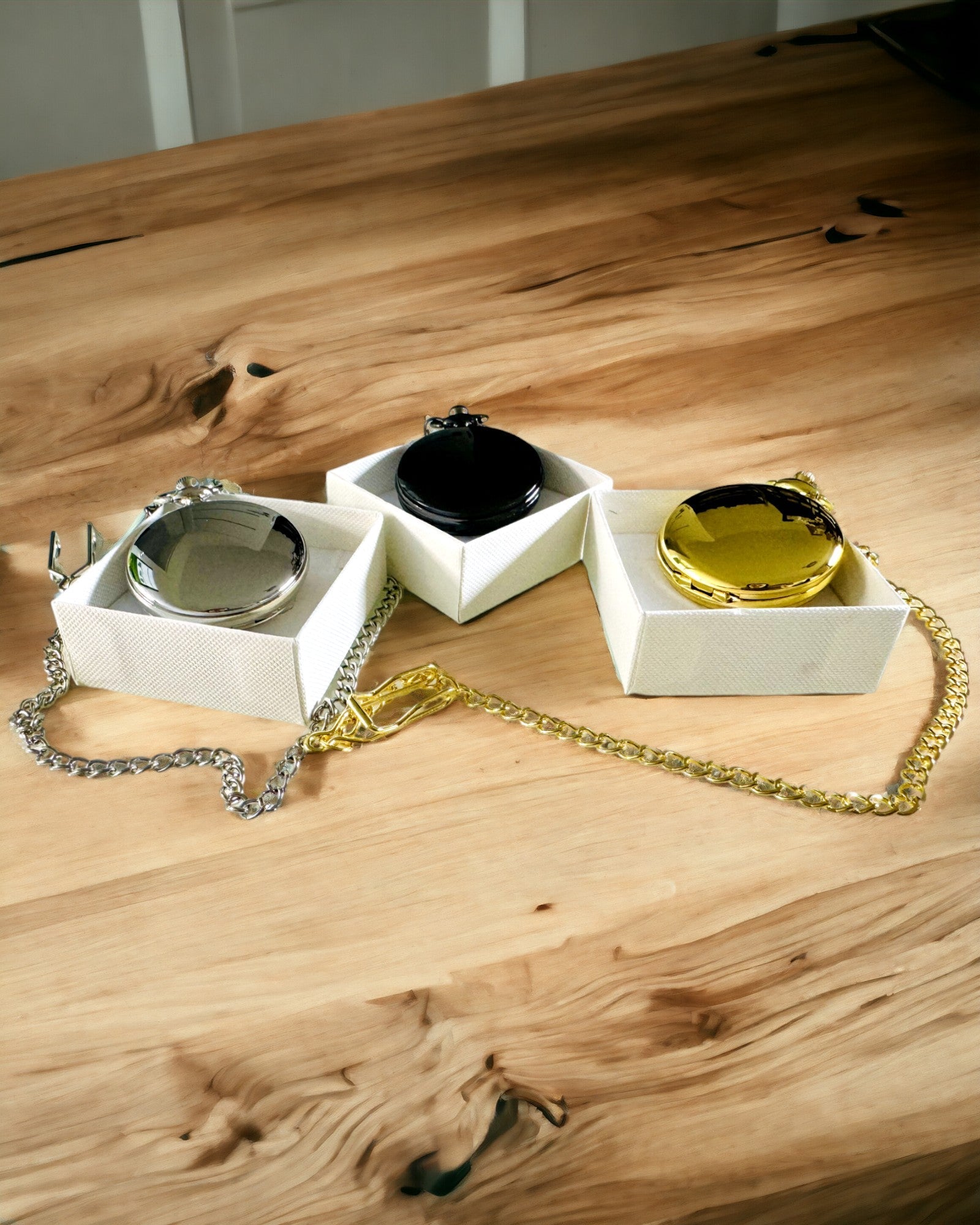 Reloj de Bolsillo de Color Dorado con Posibilidad de Grabado