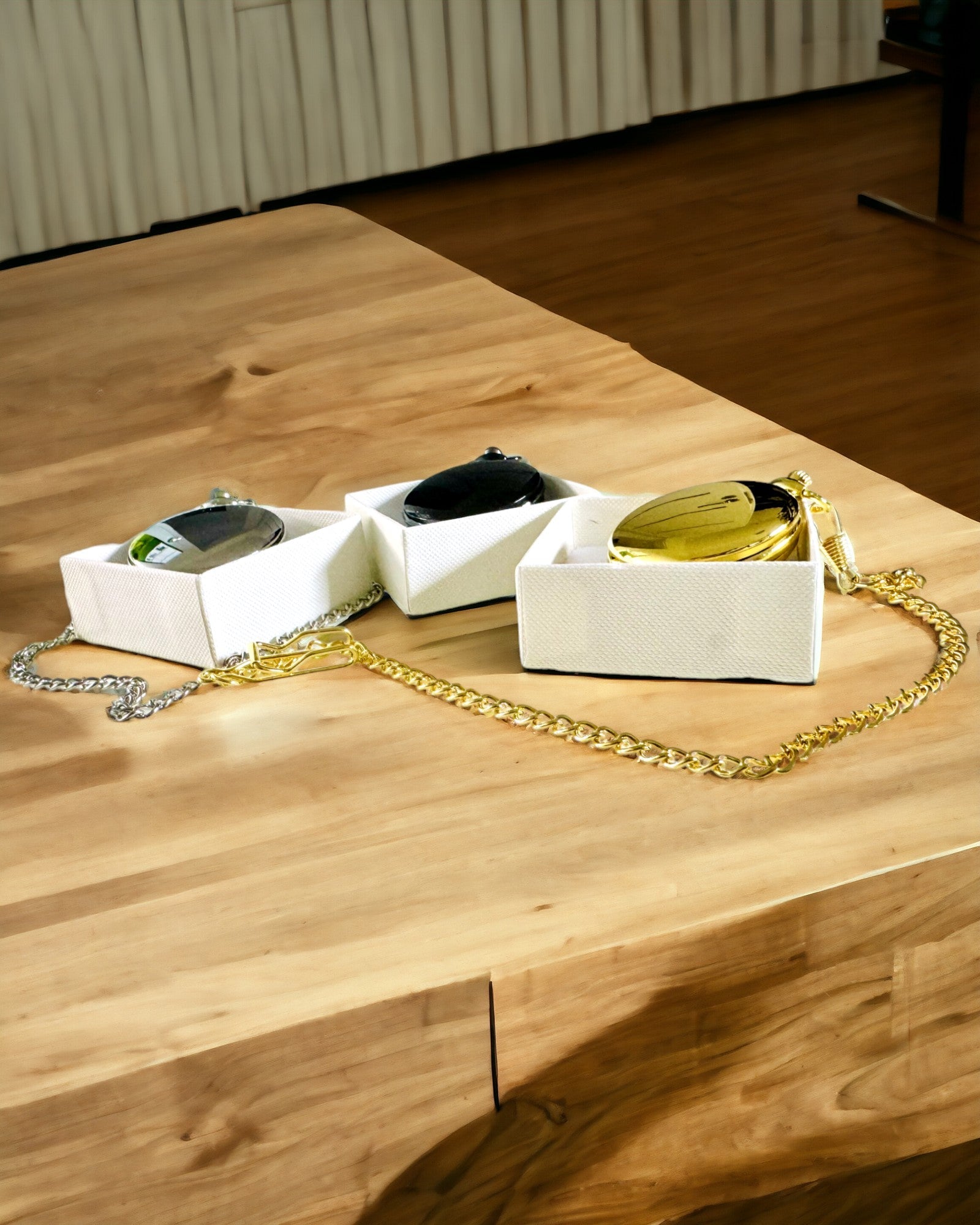 Reloj de Bolsillo de Color Dorado con Posibilidad de Grabado