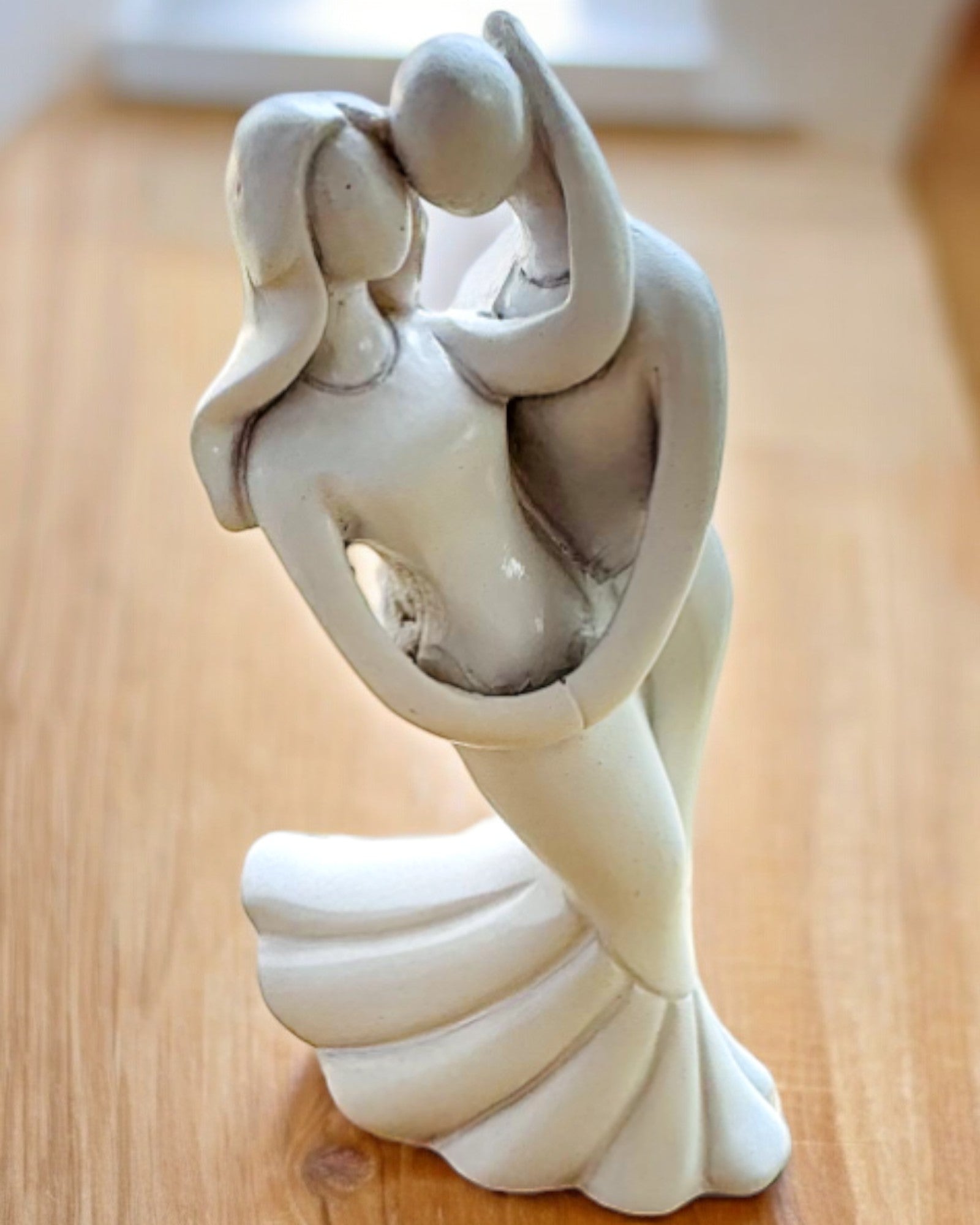 Elegancki Związek - Pequeña Figura Decorativa con Opción de Grabado - color blanco