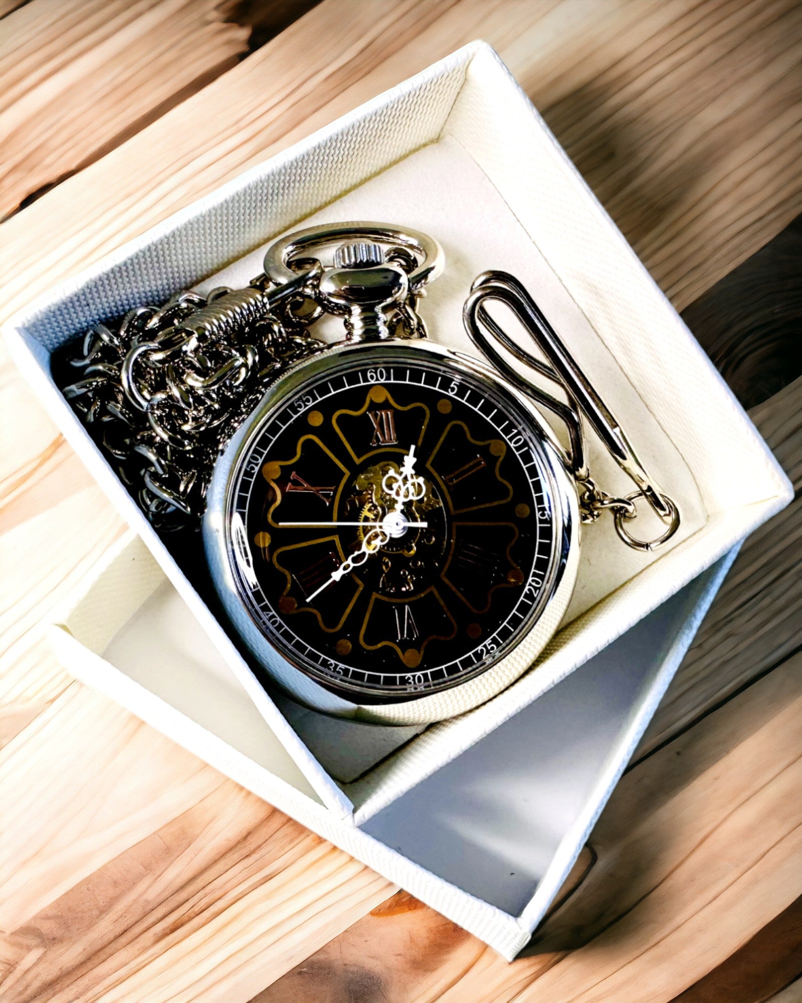 Reloj de Bolsillo Estilo Vintage con Posibilidad de Grabado