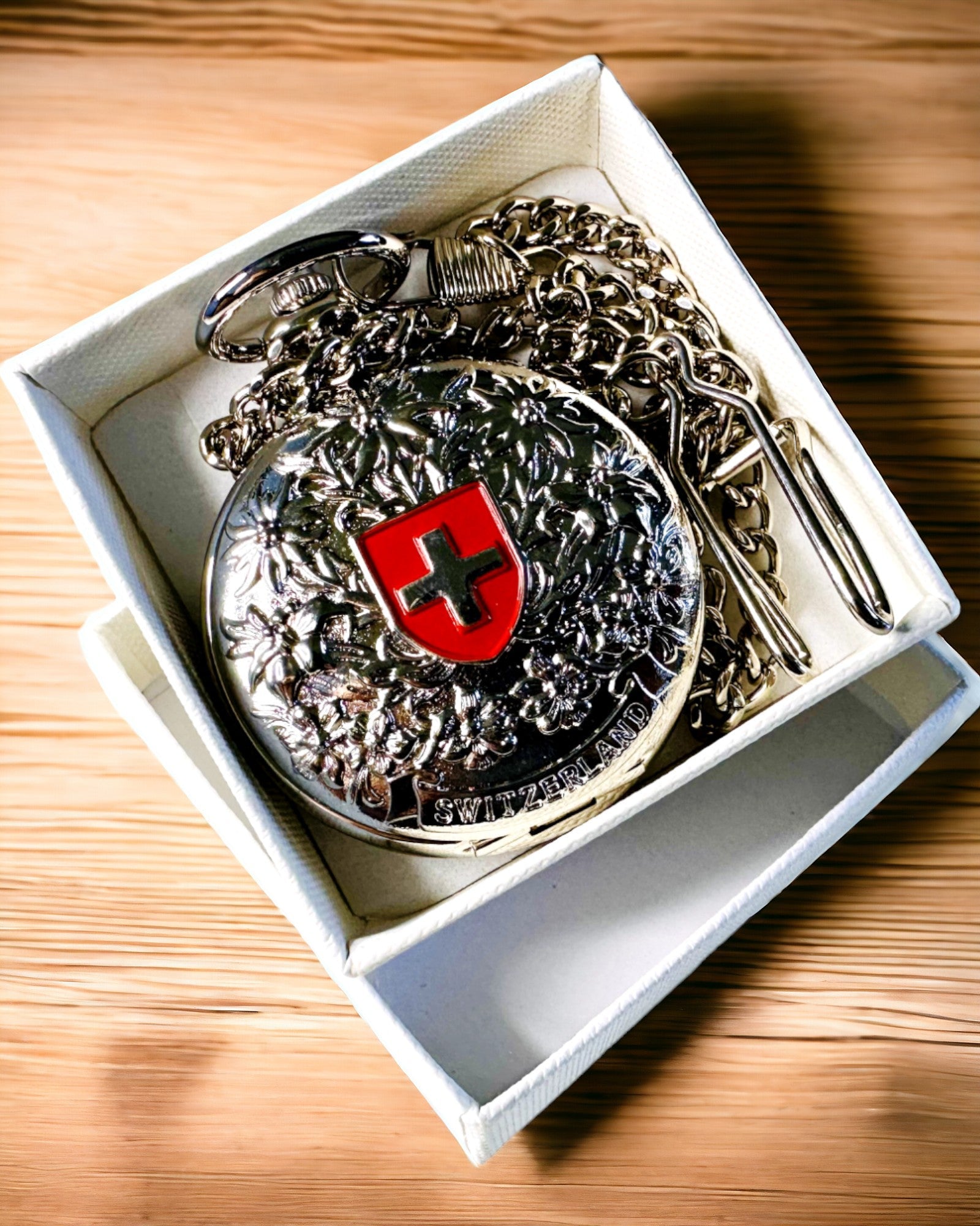 Reloj de Bolsillo "Heritage Helvetia" con Posibilidad de Grabado