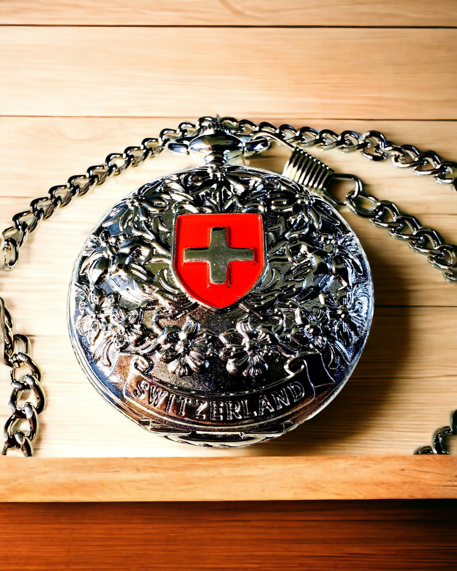 Reloj de Bolsillo "Heritage Helvetia" con Posibilidad de Grabado