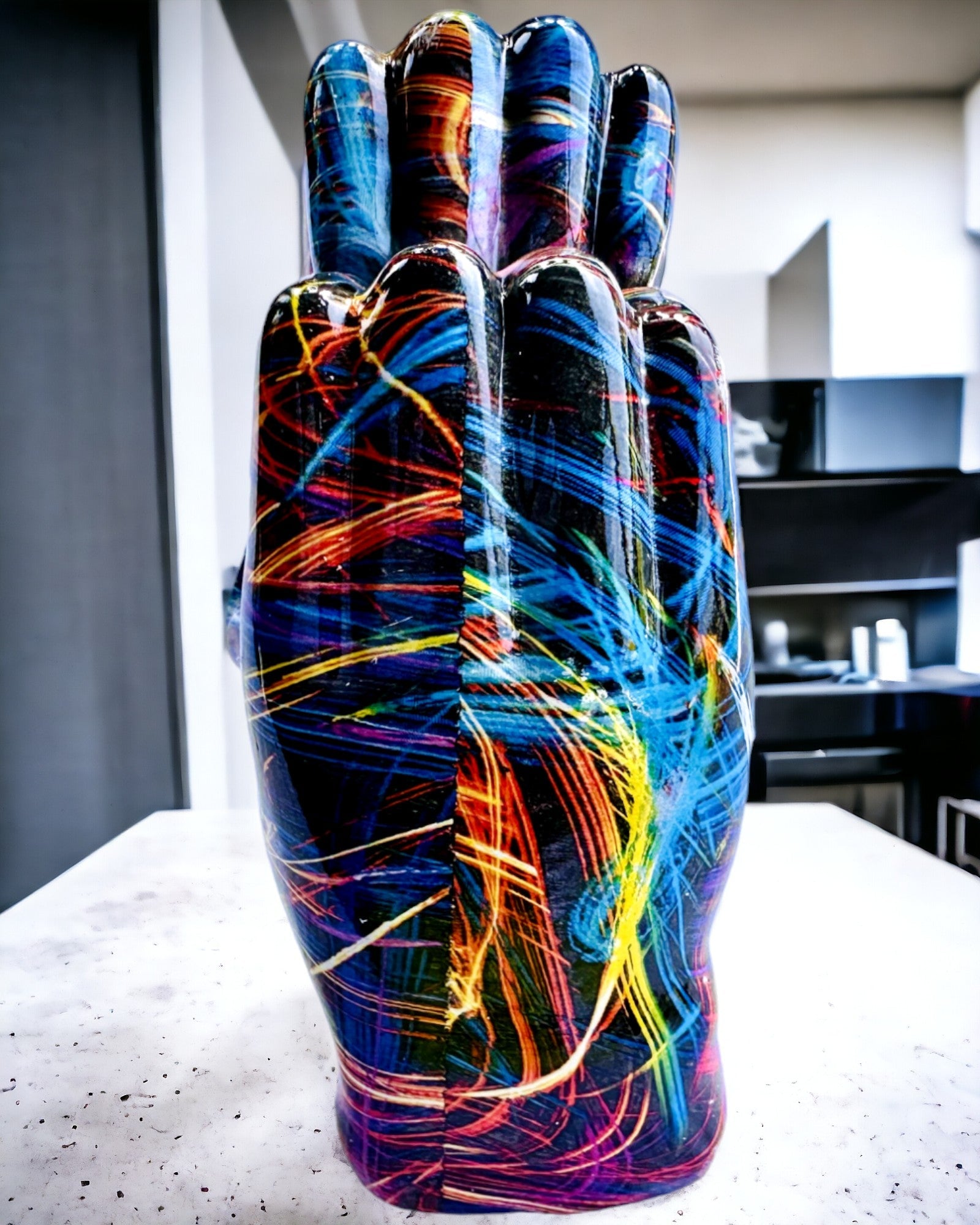 Kalejdoskop Corazón – Adorno Hecho a Mano de Resina con Posibilidad de Grabado