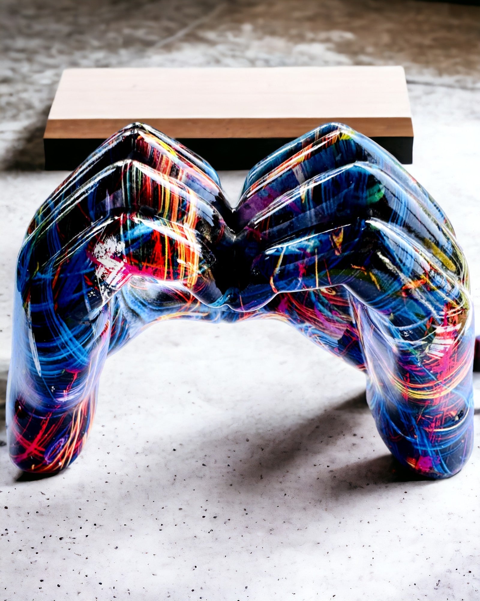 Kalejdoskop Corazón – Adorno Hecho a Mano de Resina con Posibilidad de Grabado