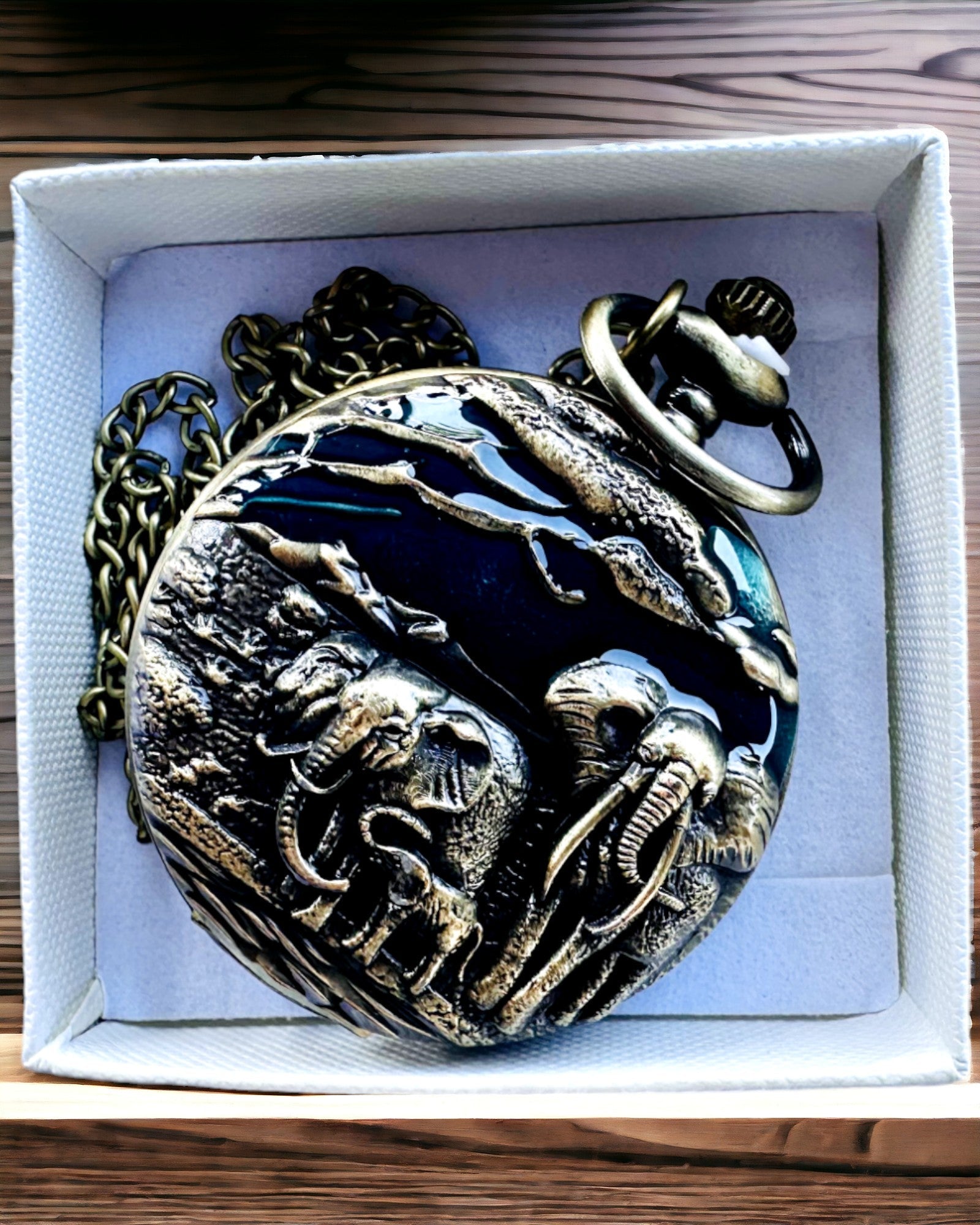 Reloj de Bolsillo "Vintage Explorer" con Posibilidad de Grabado