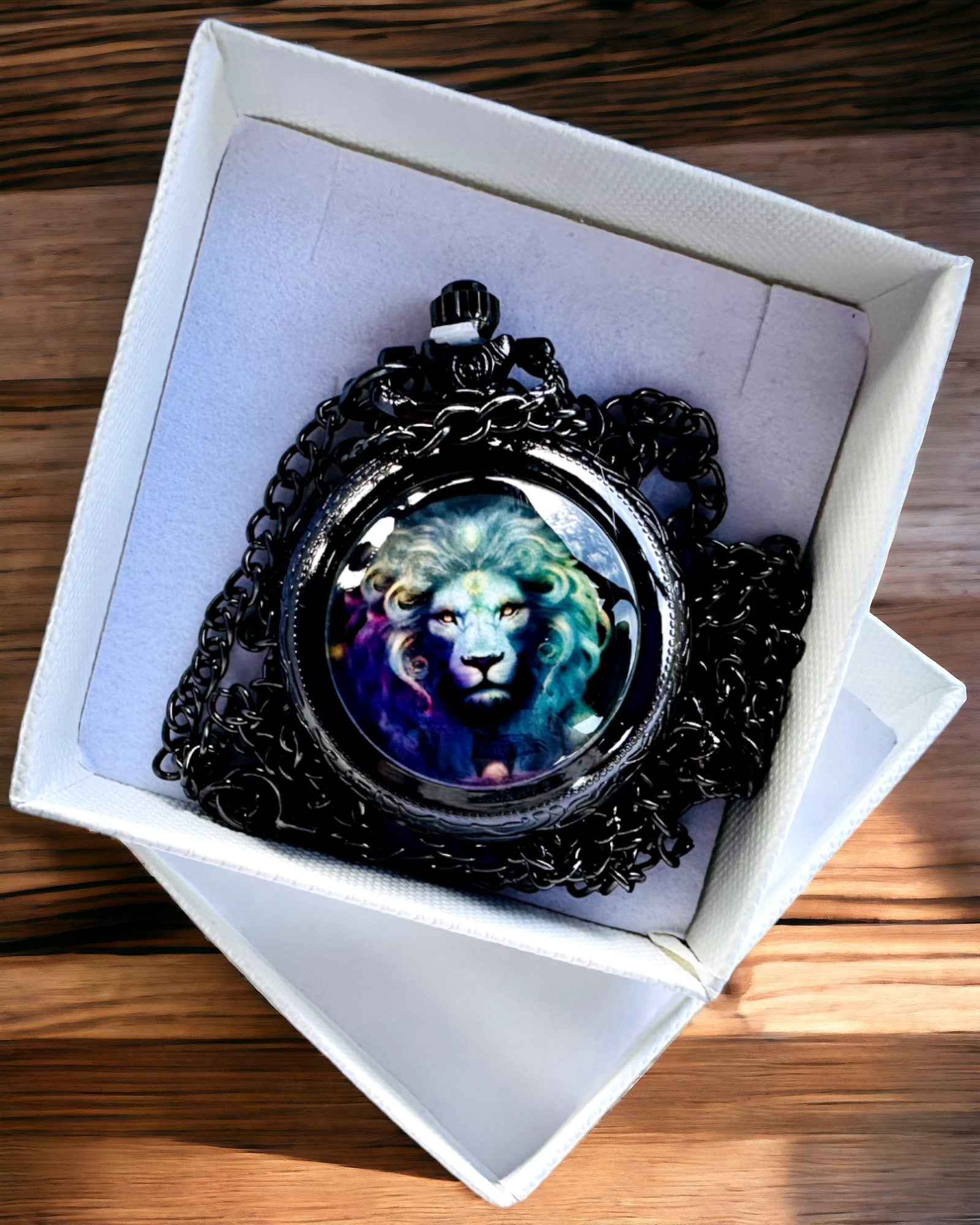 Reloj de Bolsillo "Majesty Lion" con Posibilidad de Grabado