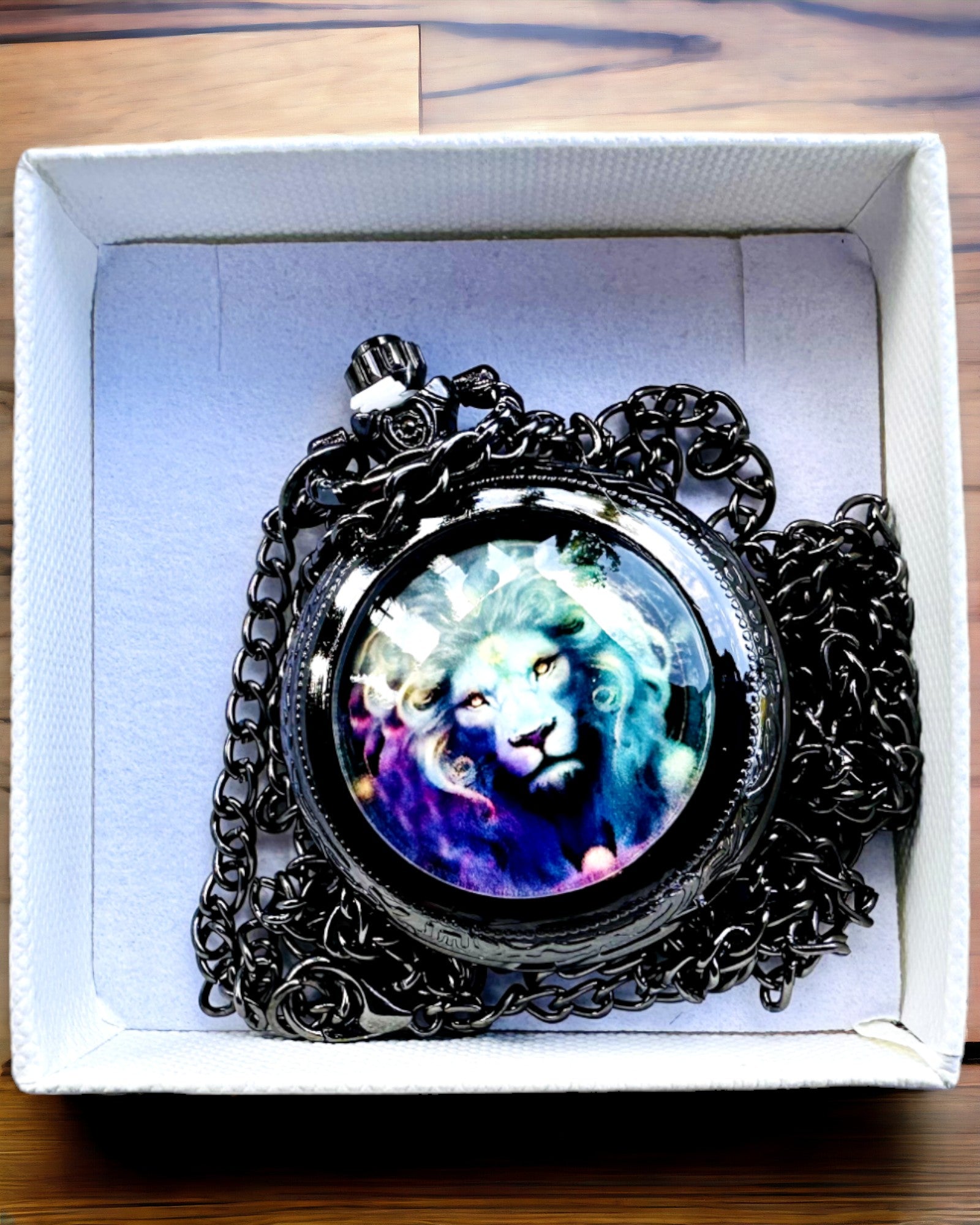 Reloj de Bolsillo "Majesty Lion" con Posibilidad de Grabado