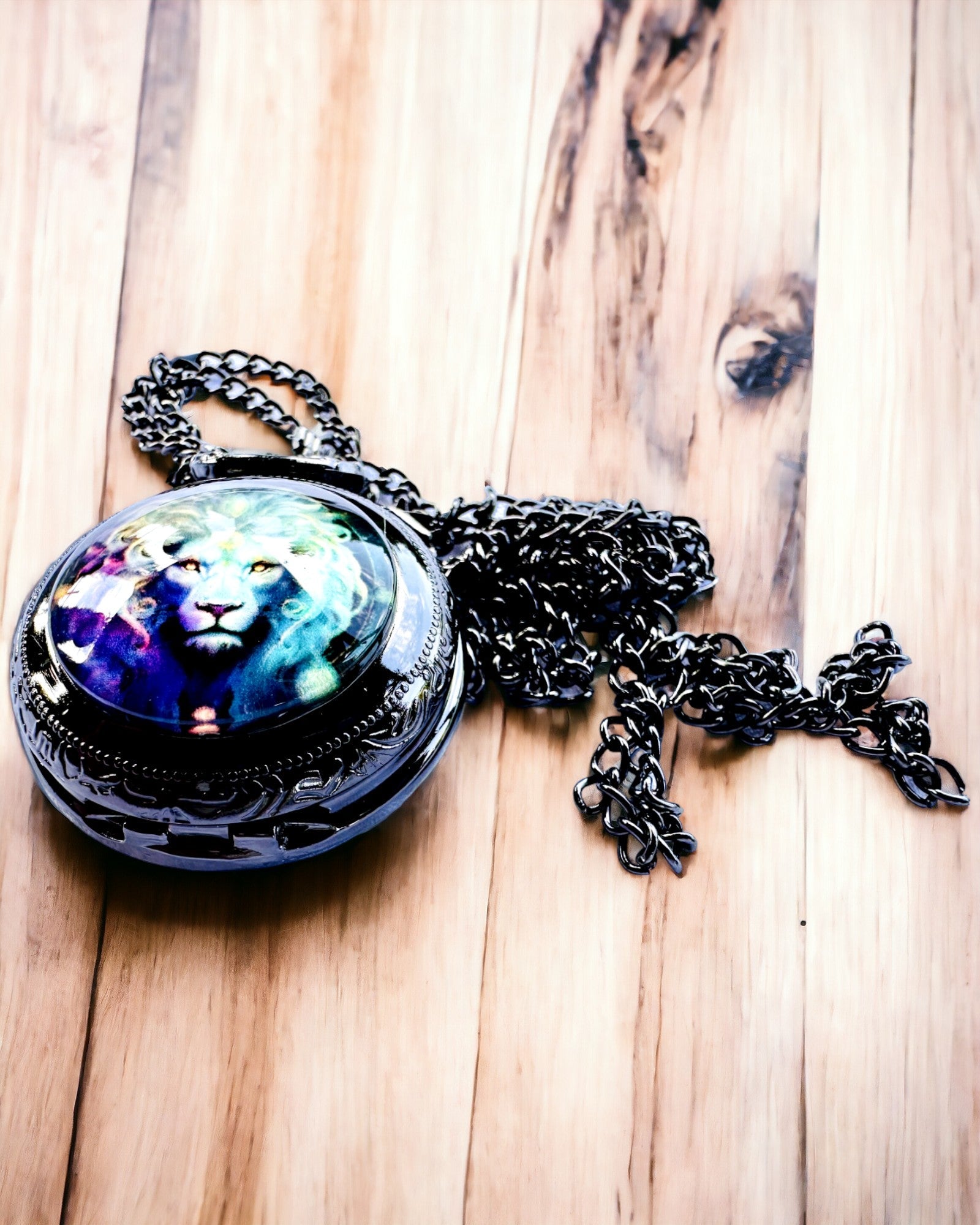 Reloj de Bolsillo "Majesty Lion" con Posibilidad de Grabado