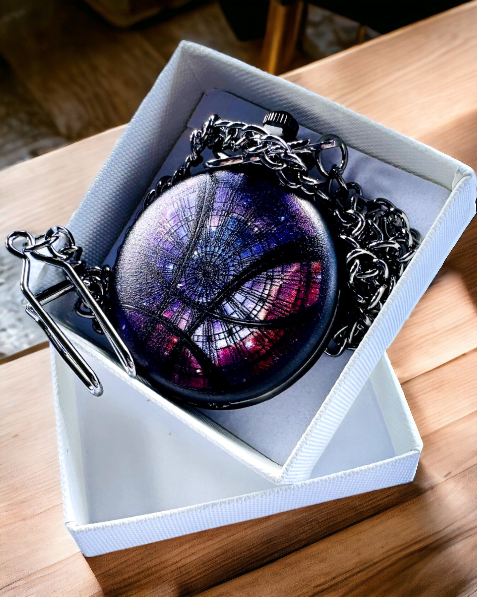 Reloj de Bolsillo "Galactic Vision" con Opción de Grabado, regalo personalizado