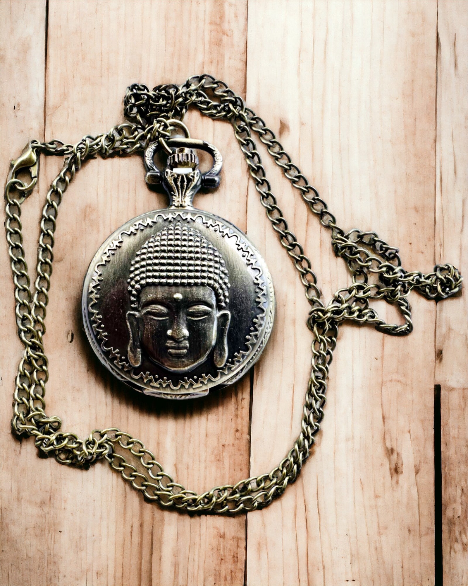 Reloj de Bolsillo "Buddha Time Elegance", posibilidad de personalización con grabado