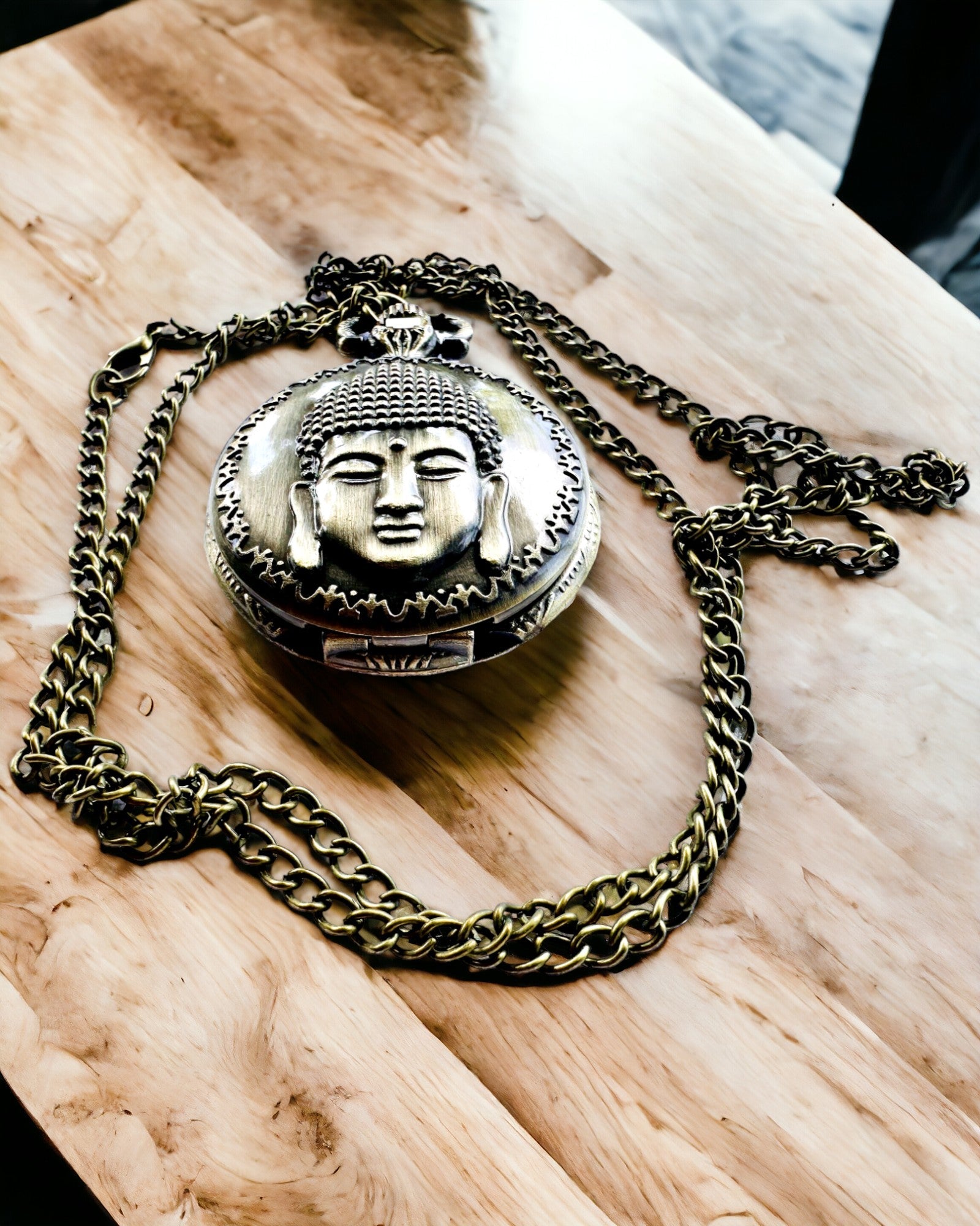Reloj de Bolsillo "Buddha Time Elegance", posibilidad de personalización con grabado