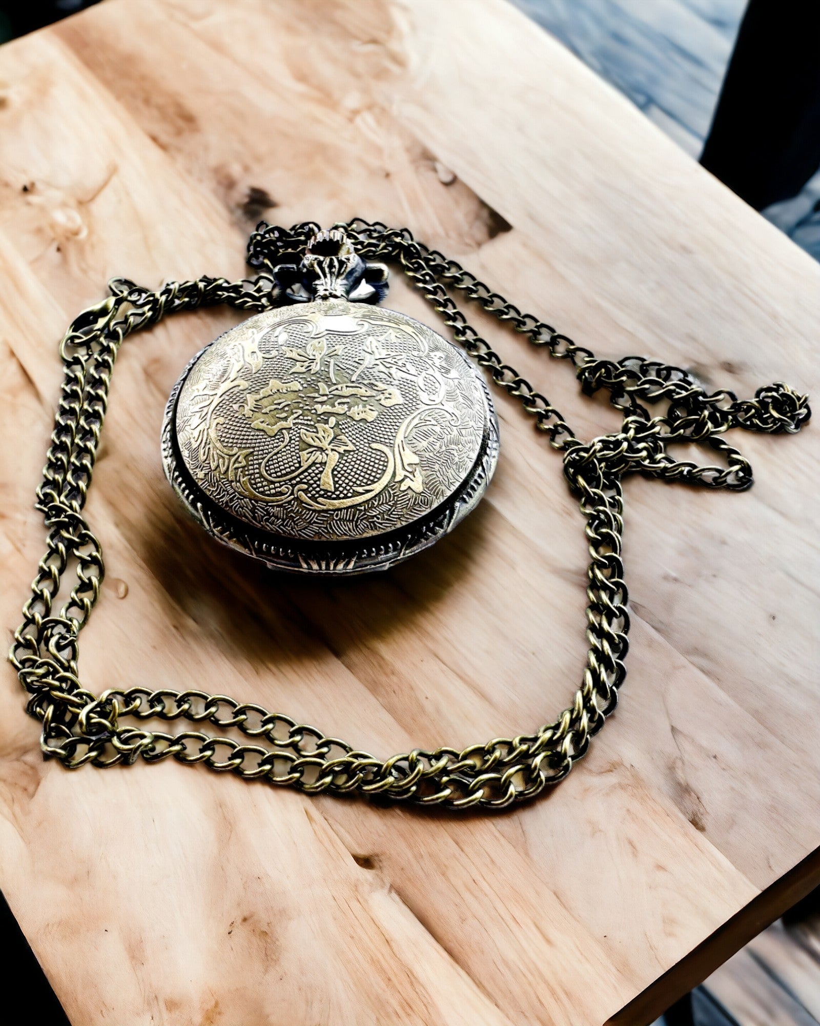 Reloj de Bolsillo "Buddha Time Elegance", posibilidad de personalización con grabado