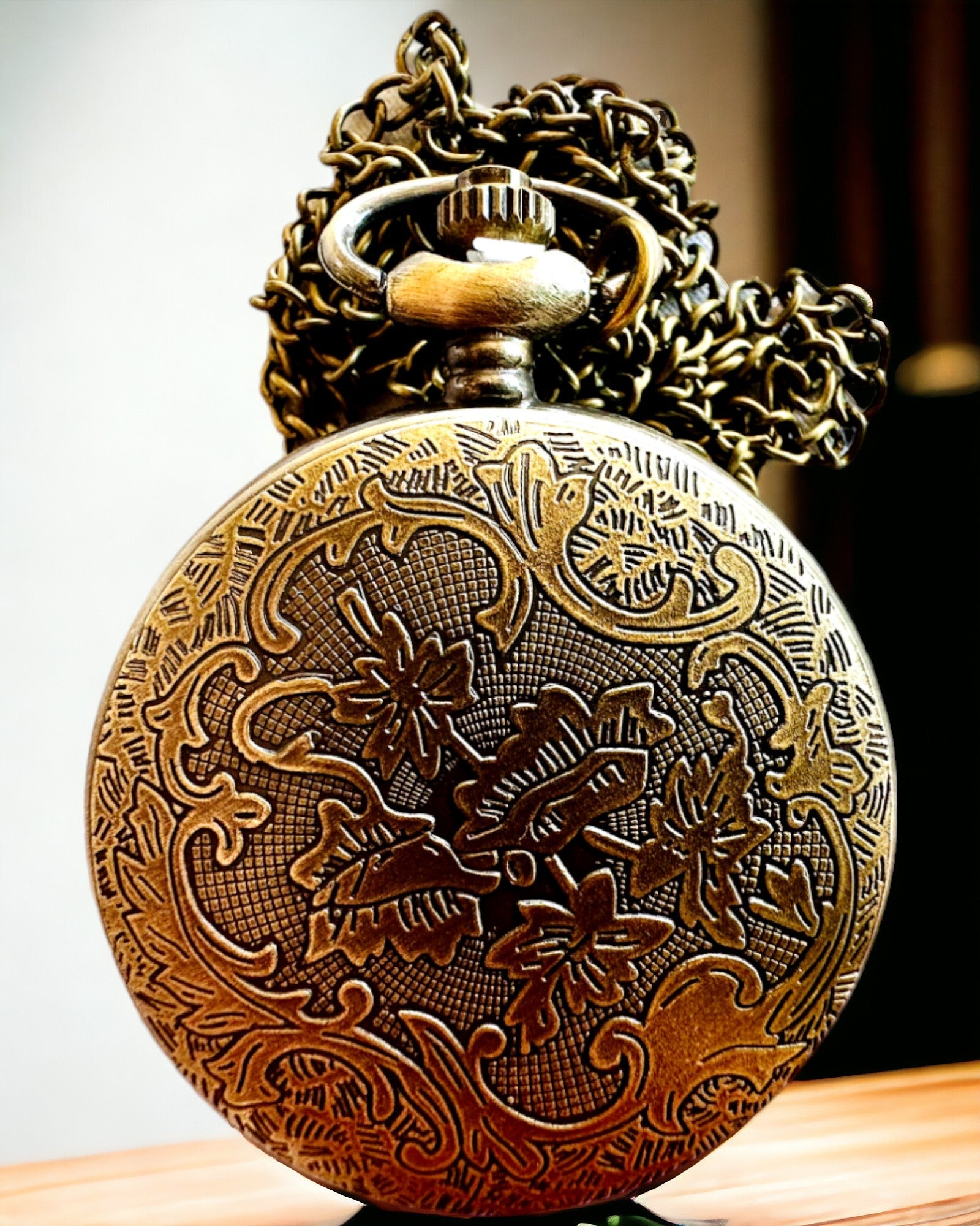 Reloj de bolsillo Guardián del Bosque - Elegante reloj con motivo de ciervo, posibilidad de personalización con grabado