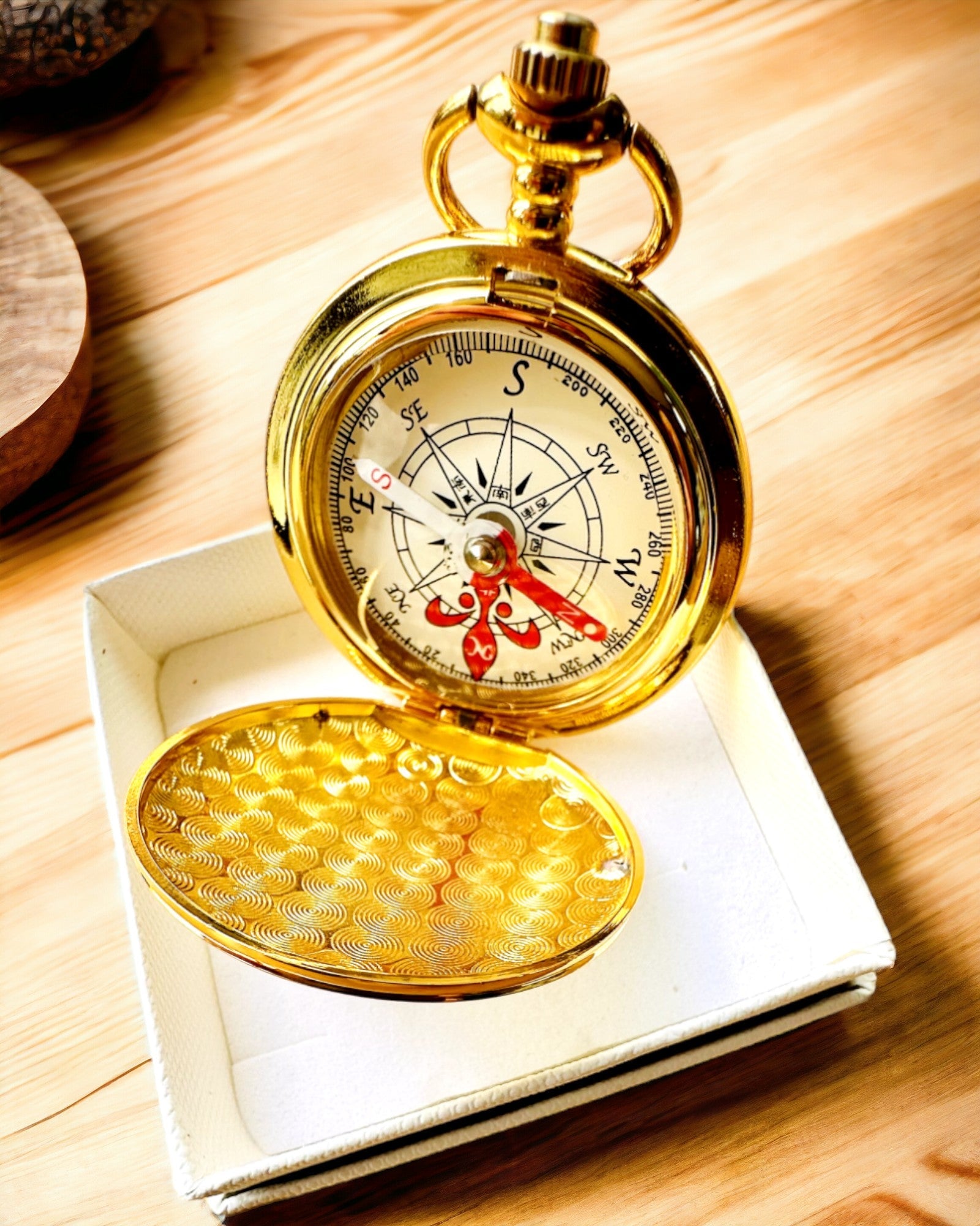 Brújula Wędrowiec con Opción de Grabado - color dorado