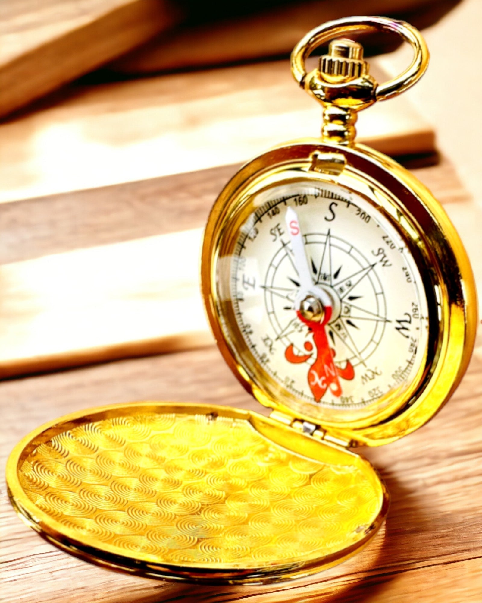 Brújula Wędrowiec con Opción de Grabado - color dorado