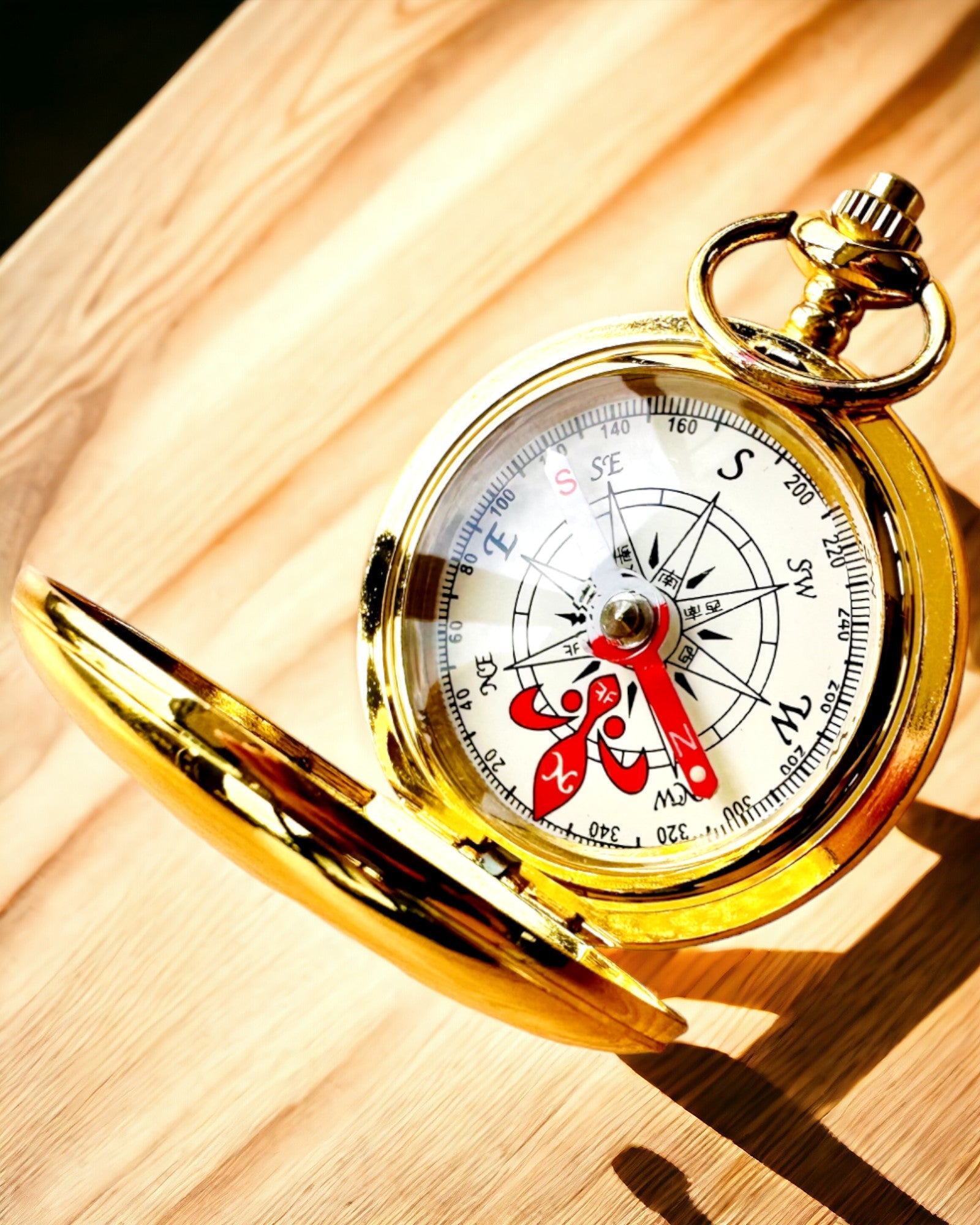 Brújula Wędrowiec con Opción de Grabado - color dorado