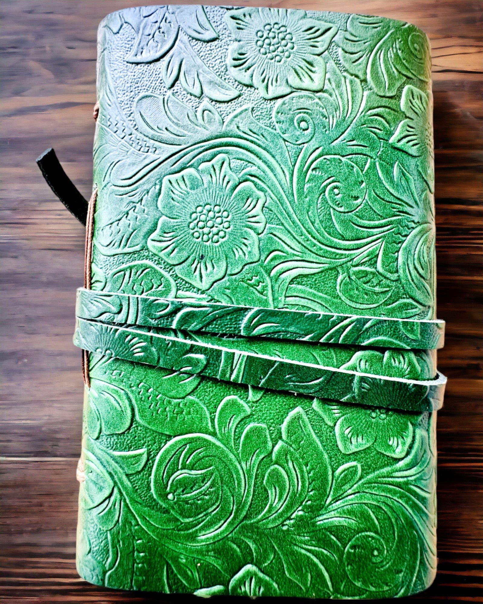 Notatnik Premium de Cuero "Elegancia Natural" - 200 páginas, 120g, cuaderno, bloc de dibujo, 2 colores a elegir, personalización con grabado