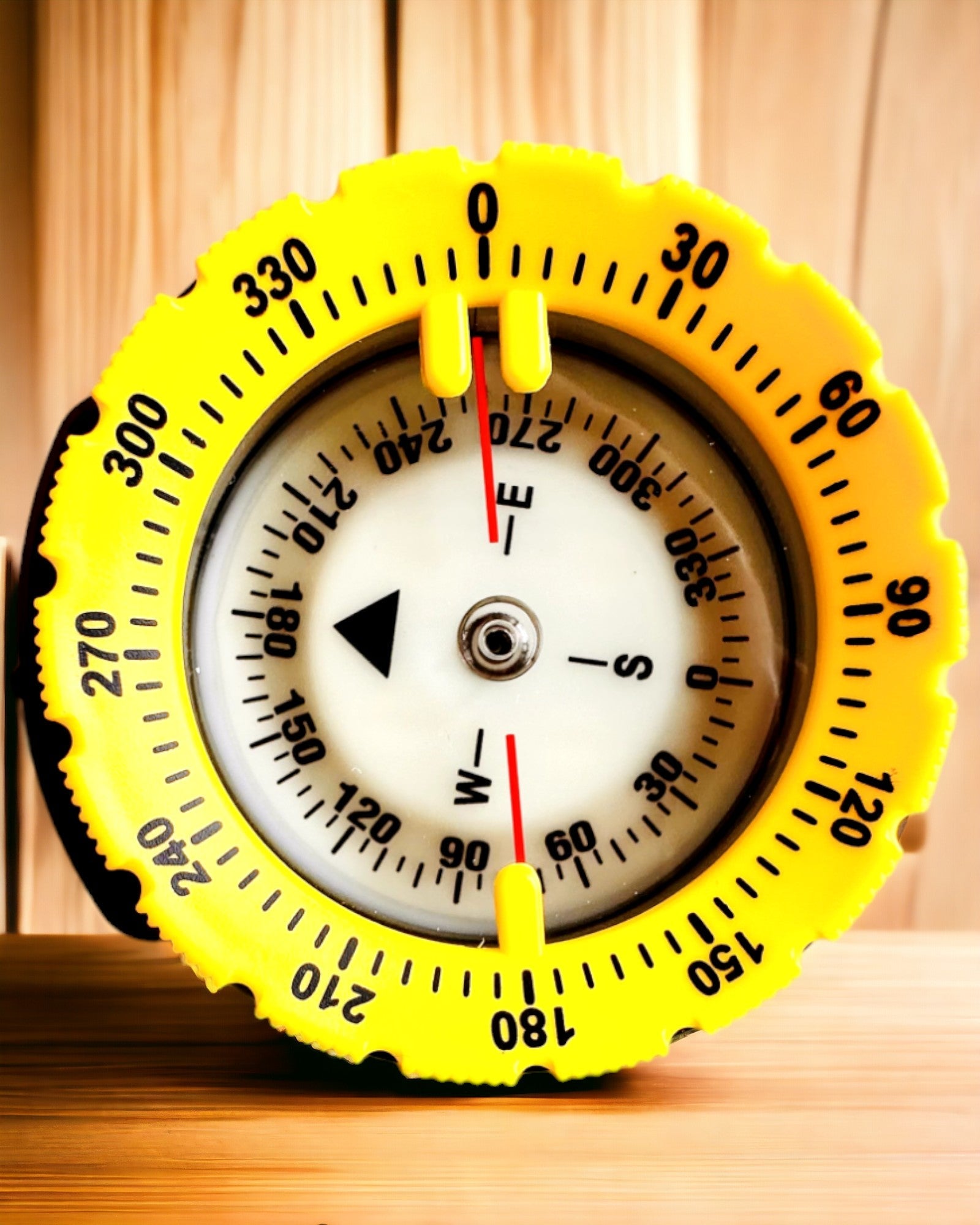 Compás de buceo AquaGuide - compás impermeable con función de luminiscencia y correa flexible, posibilidad de personalización