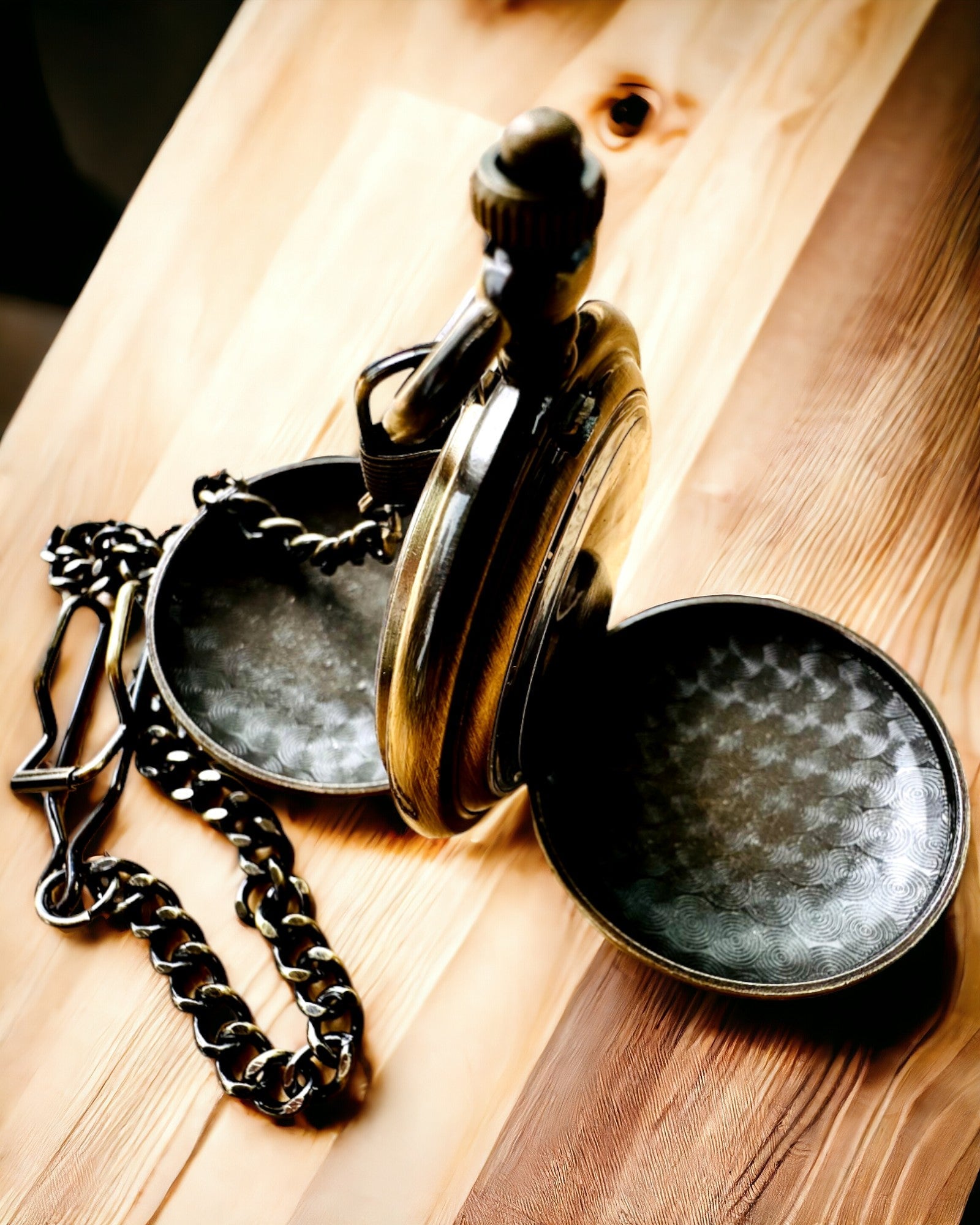 Reloj de bolsillo clásico "Vintage Elegance", color dorado, con opción de personalización con grabado