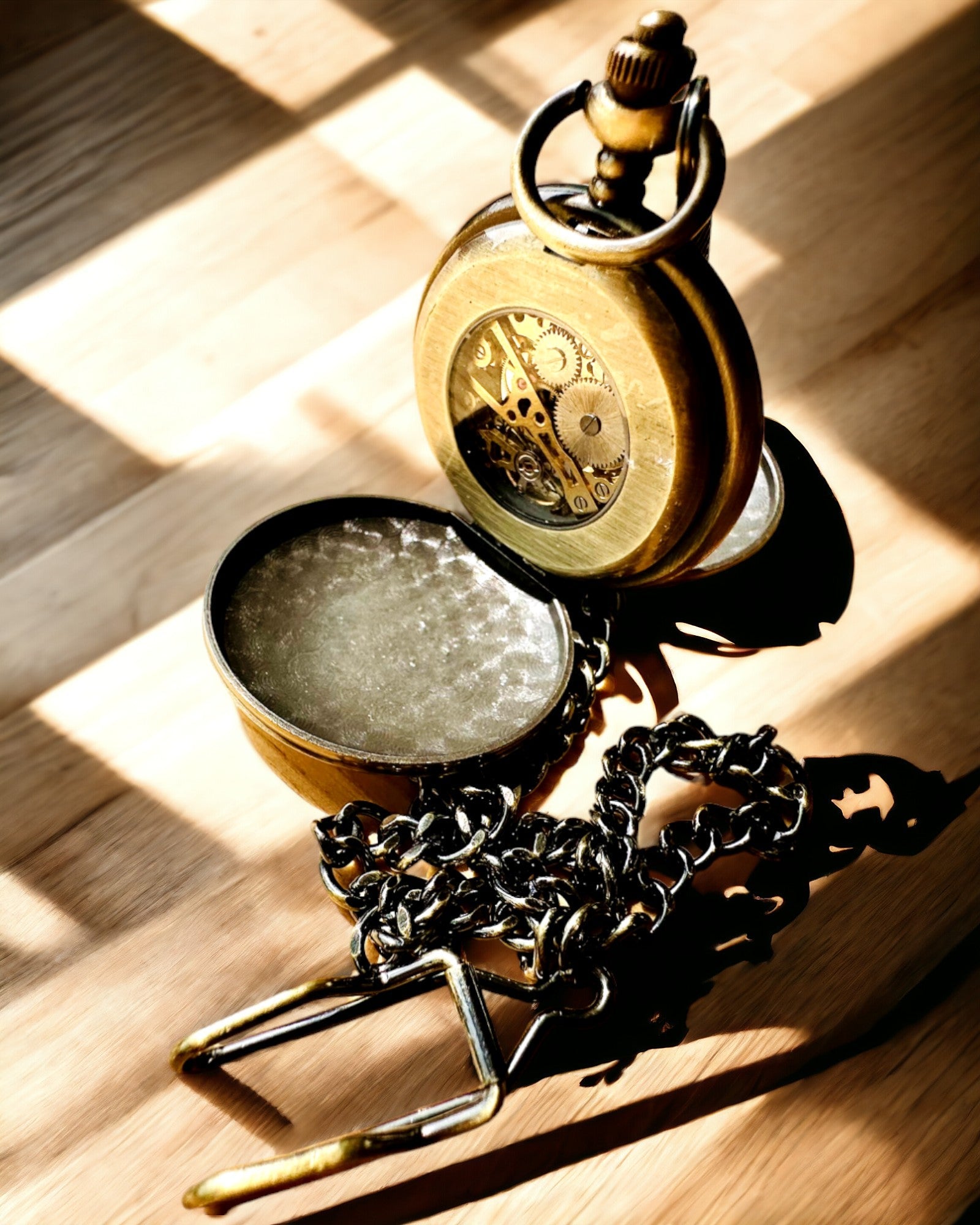 Reloj de bolsillo clásico "Vintage Elegance", color dorado, con opción de personalización con grabado