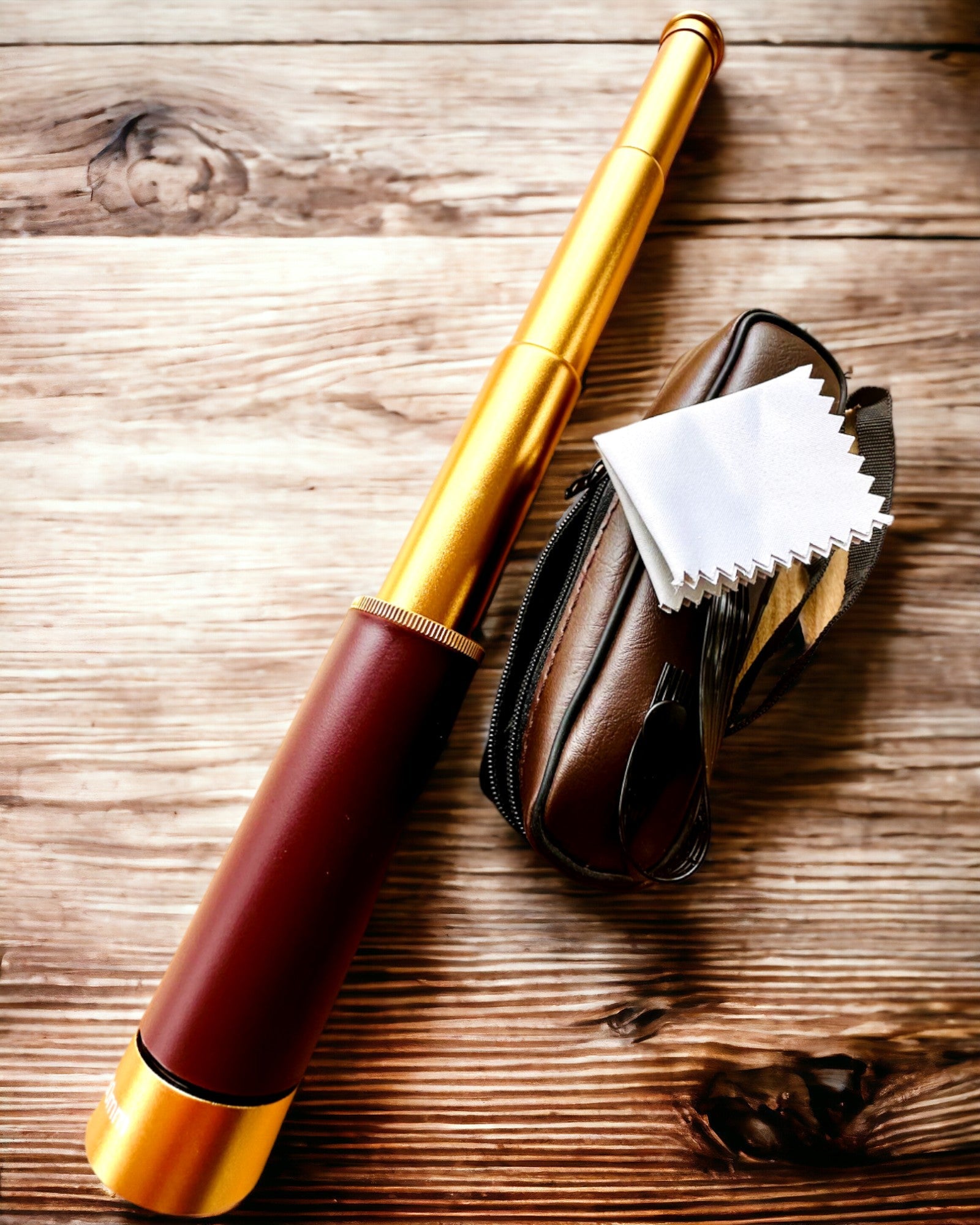 Luneta Monokularowa Explorer 25x30 - Telescopio Manual Portátil y Plegable, posibilidad de personalización con grabado