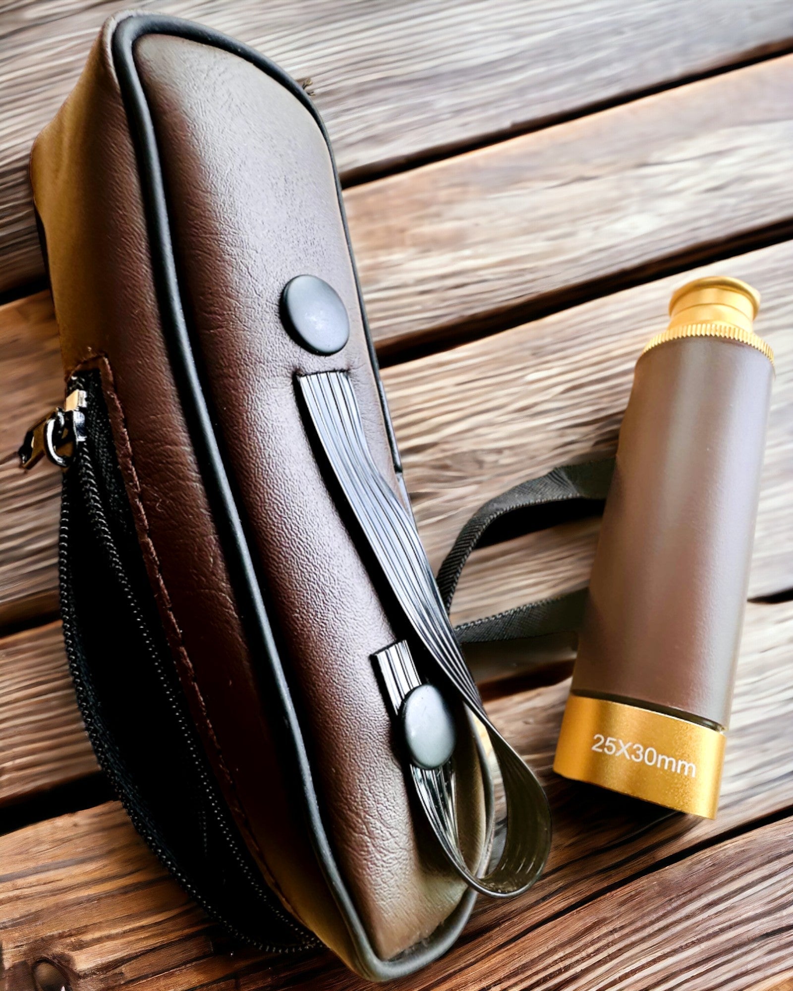 Luneta Monokularowa Explorer 25x30 - Telescopio Manual Portátil y Plegable, posibilidad de personalización con grabado