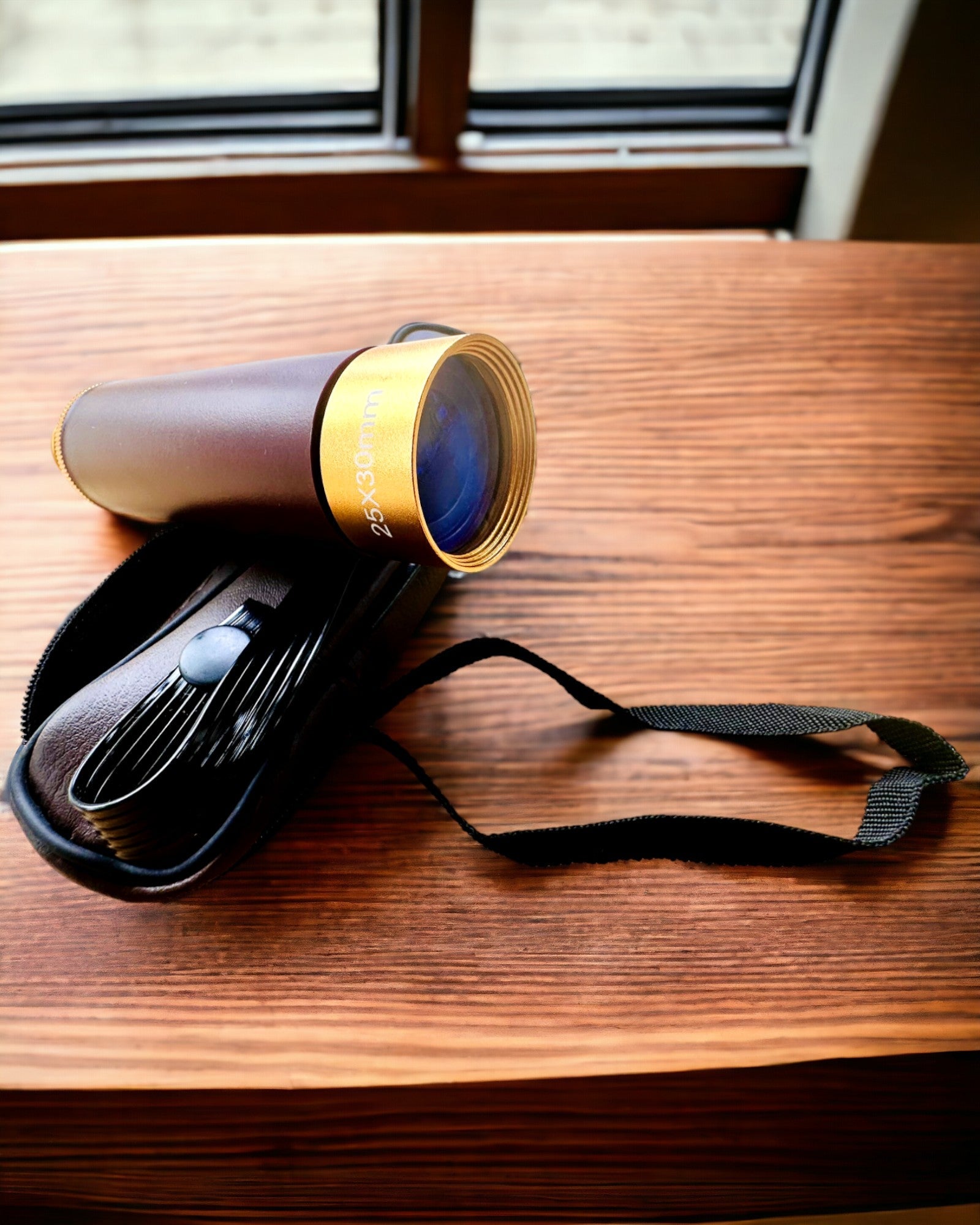 Luneta Monokularowa Explorer 25x30 - Telescopio Manual Portátil y Plegable, posibilidad de personalización con grabado