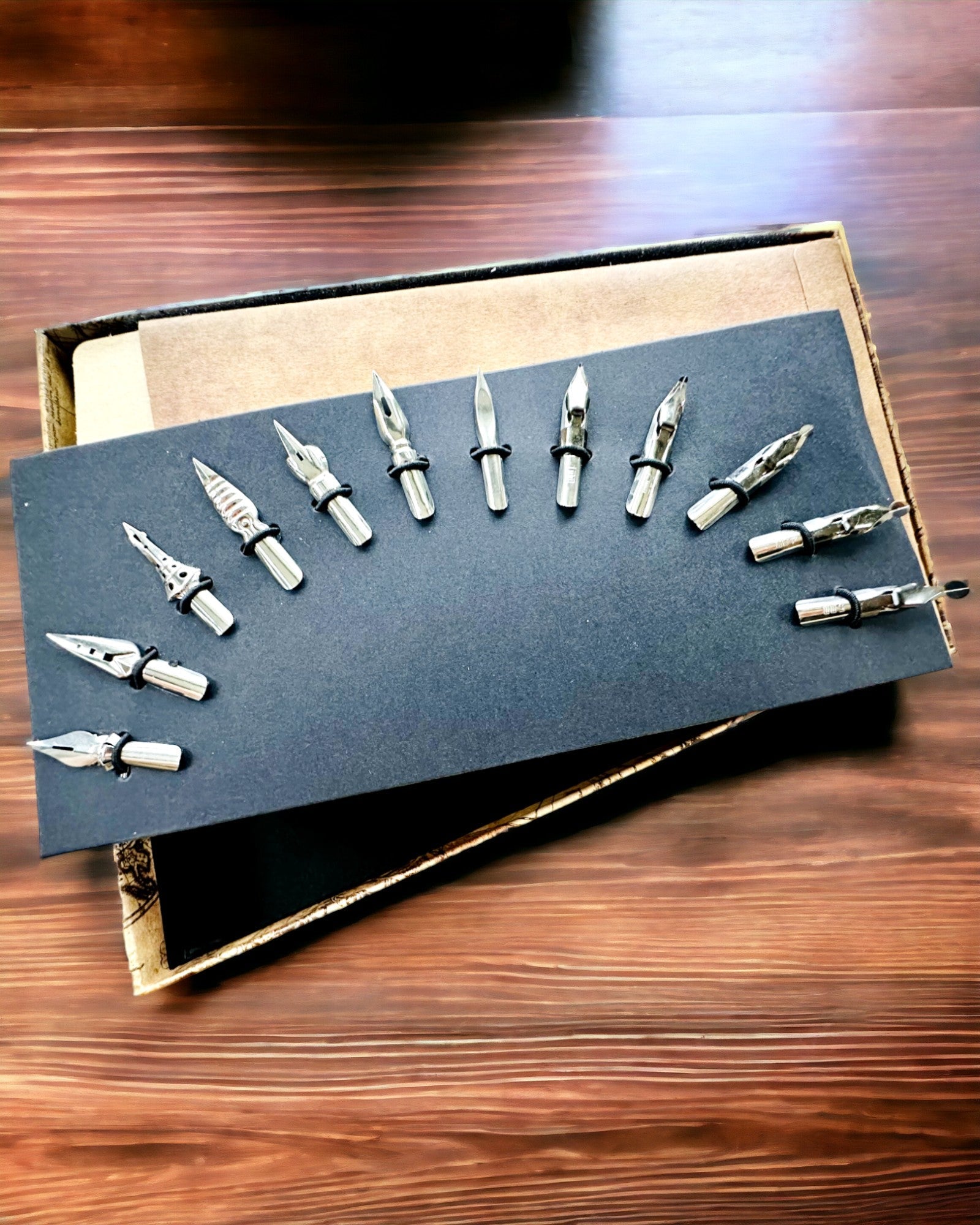 Conjunto Exclusivo de Caligrafía, pluma de inmersión y conjunto de tintas, personalización con grabado