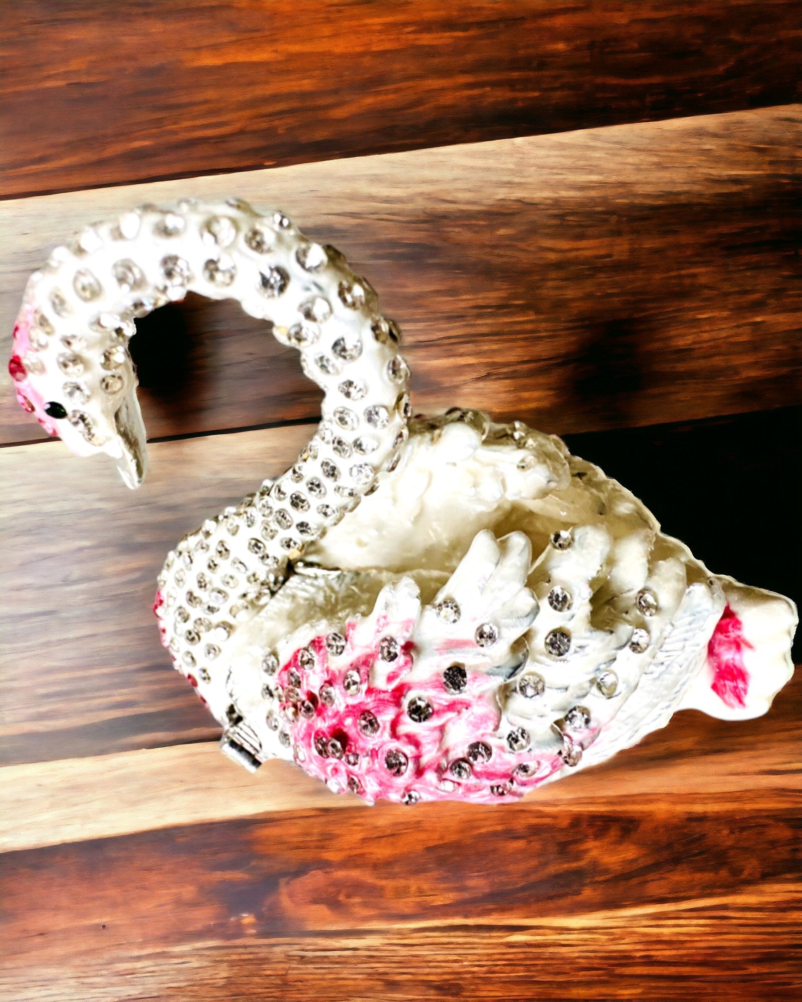 Elegante Cofre "Joya del Cisne" - personalización con grabado