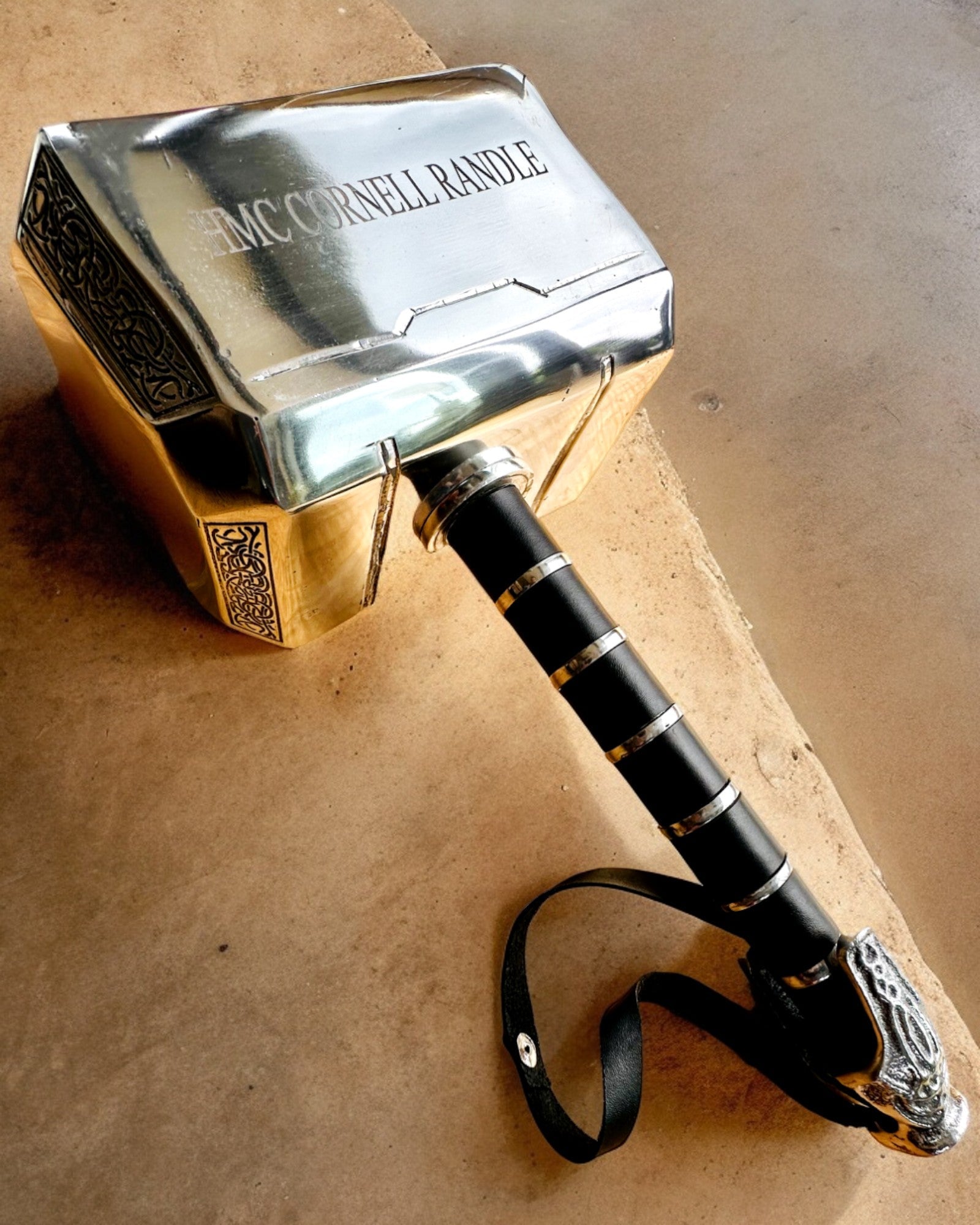 Młot Thora "Chief" - Martillo Artesanal Hecho a Mano, personalización con grabado para regalo