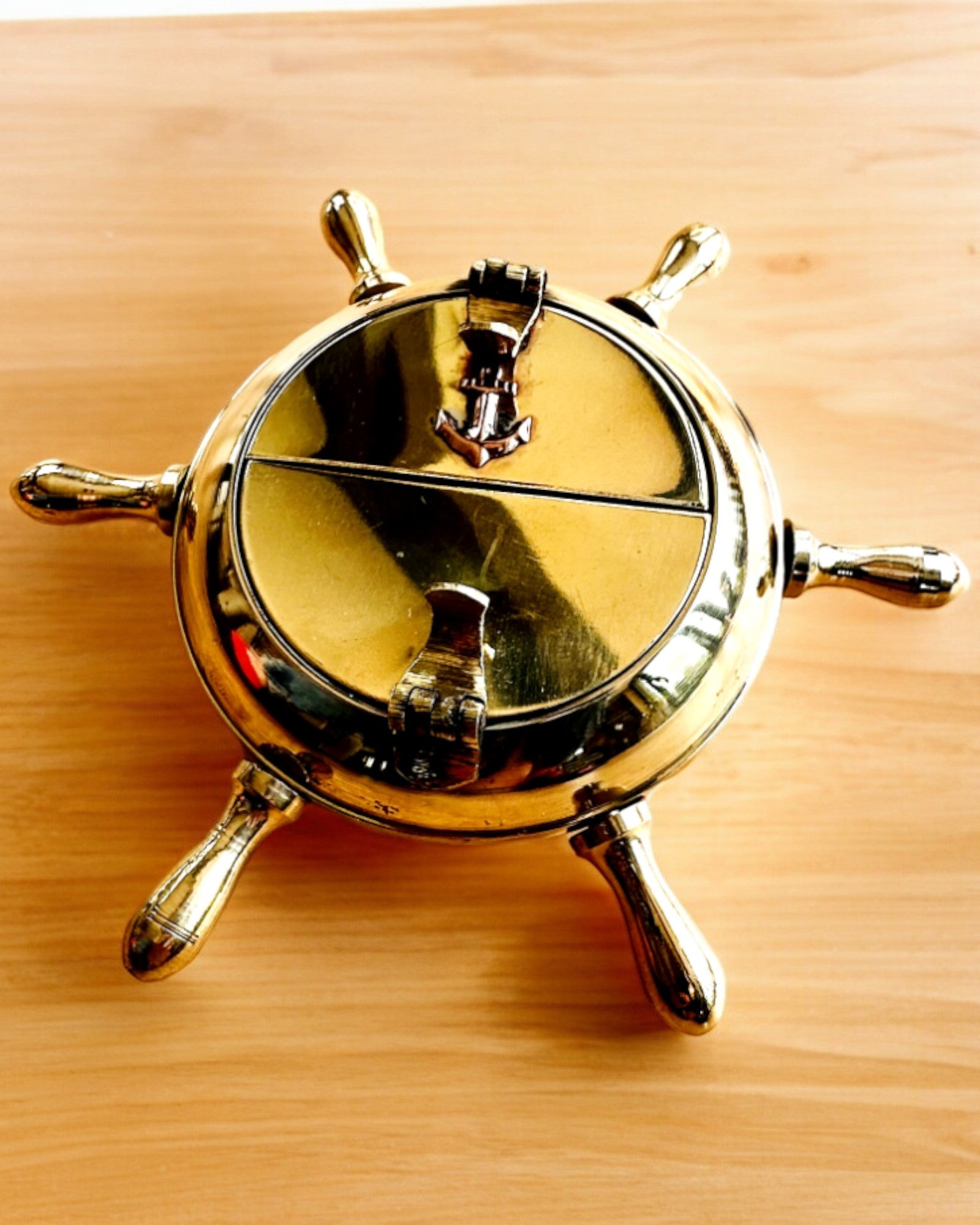 Cenicero de Latón Capitán - opción de personalización para regalo con grabado, hecho a mano