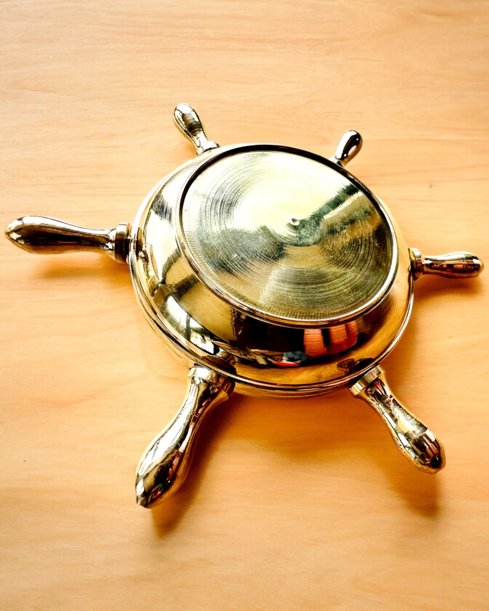 Cenicero de Latón Capitán - opción de personalización para regalo con grabado, hecho a mano