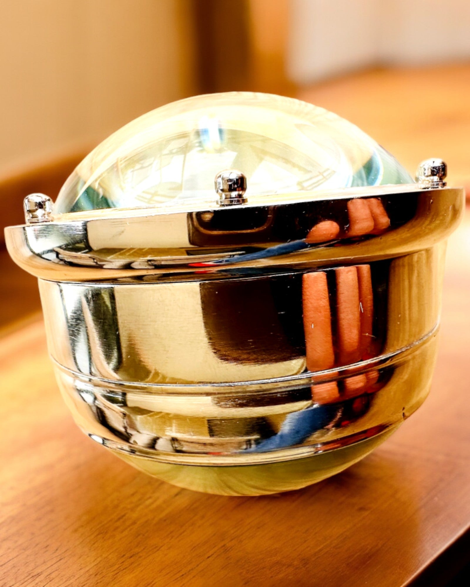 Bailey Compass Clock - Reloj Elegante con motivo de Brújula con Posibilidad de Grabado