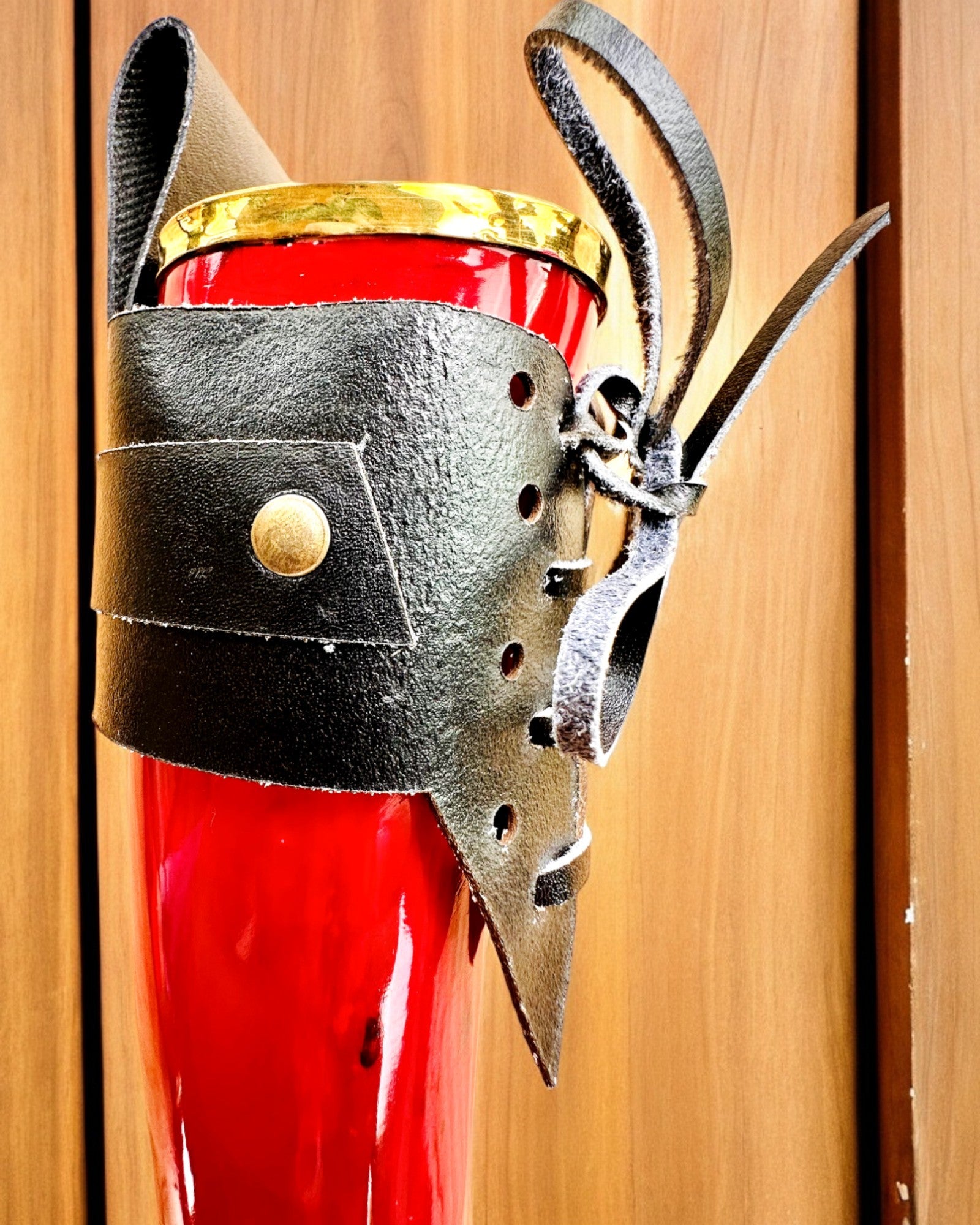 Copa de cuerno de guerrero - Rojo - con opción de personalización con grabado