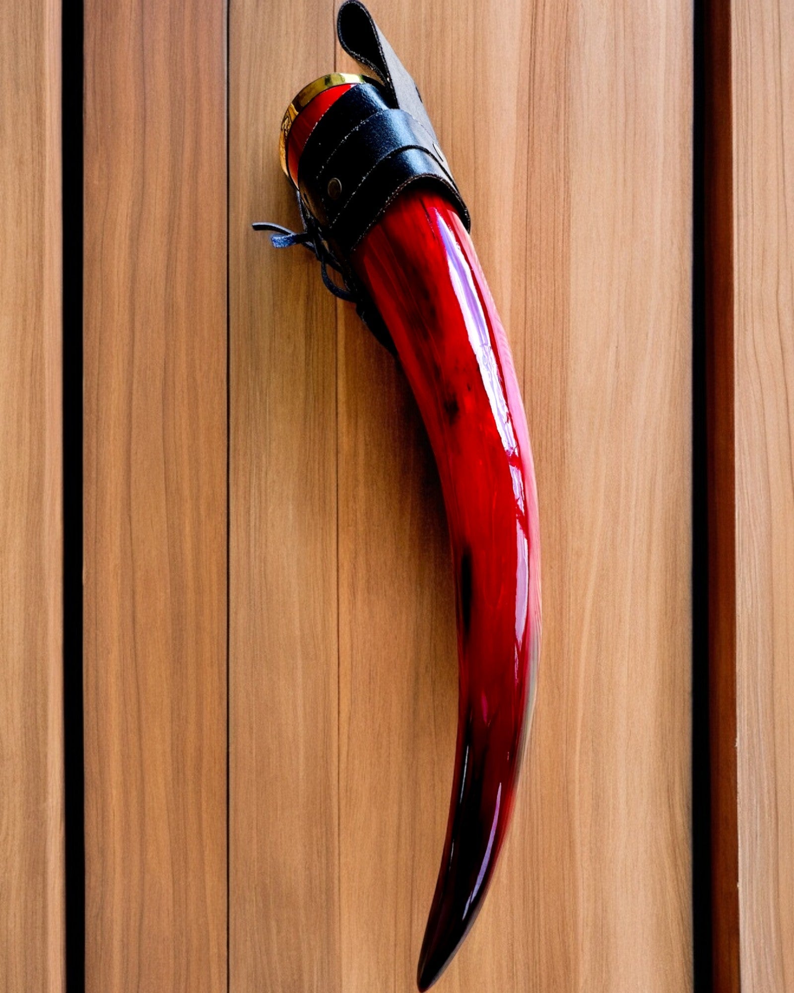 Copa de cuerno de guerrero - Rojo - con opción de personalización con grabado