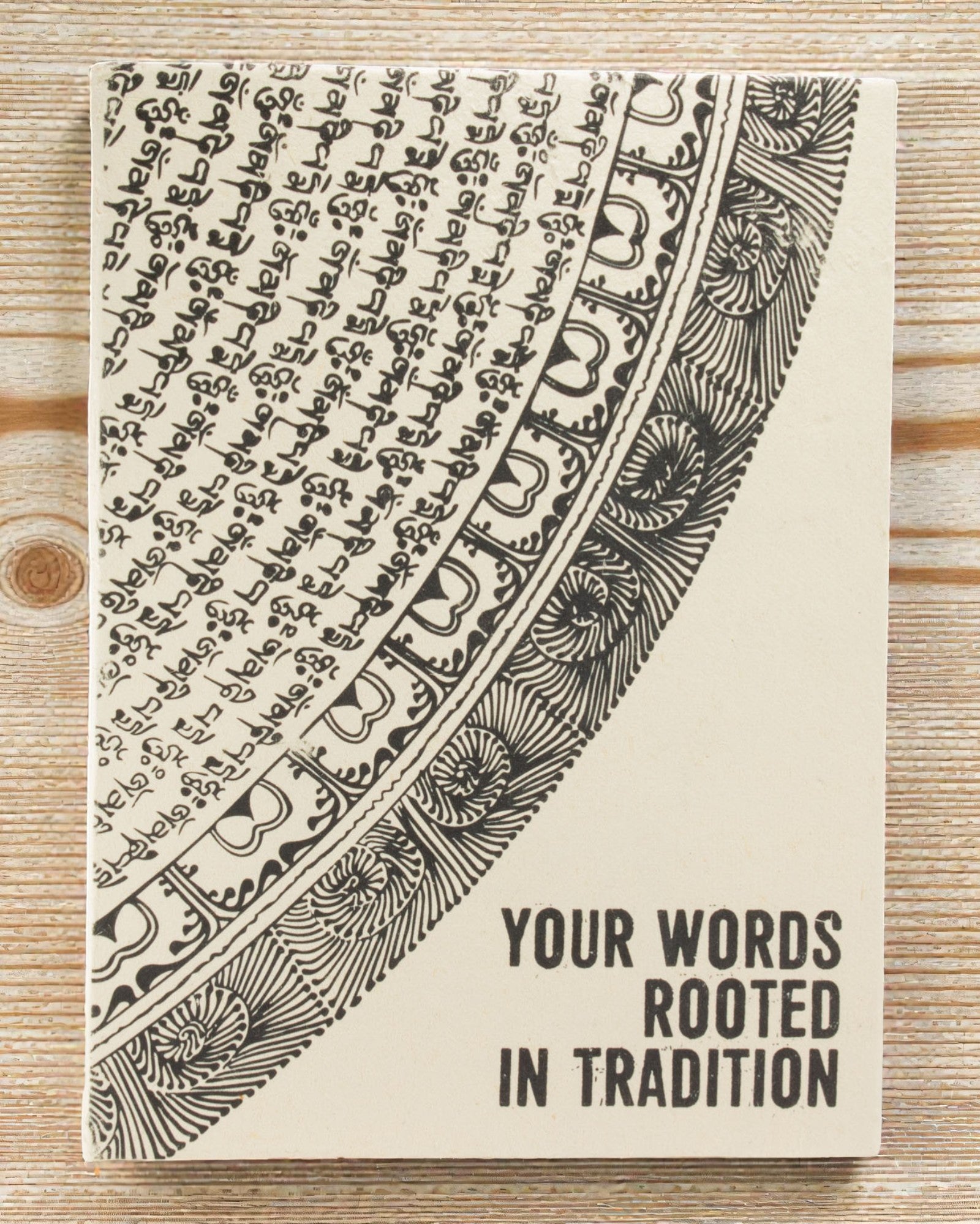 Lokta Heritage Caligrafía – cuaderno grande 21 × 15 cm, 45 hojas, Tus palabras arraigadas en la tradición