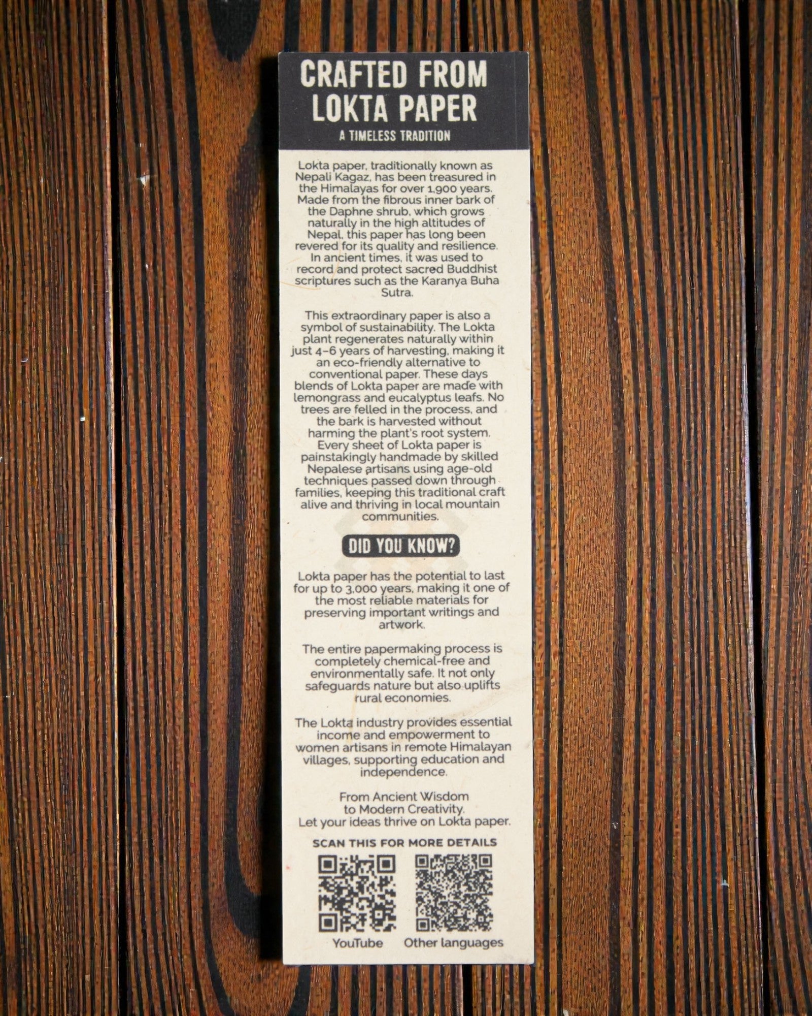 Armonía de azulejos de color – cuaderno mediano Lokta con motivo de mini azulejos 15 × 12 cm, 45 hojas