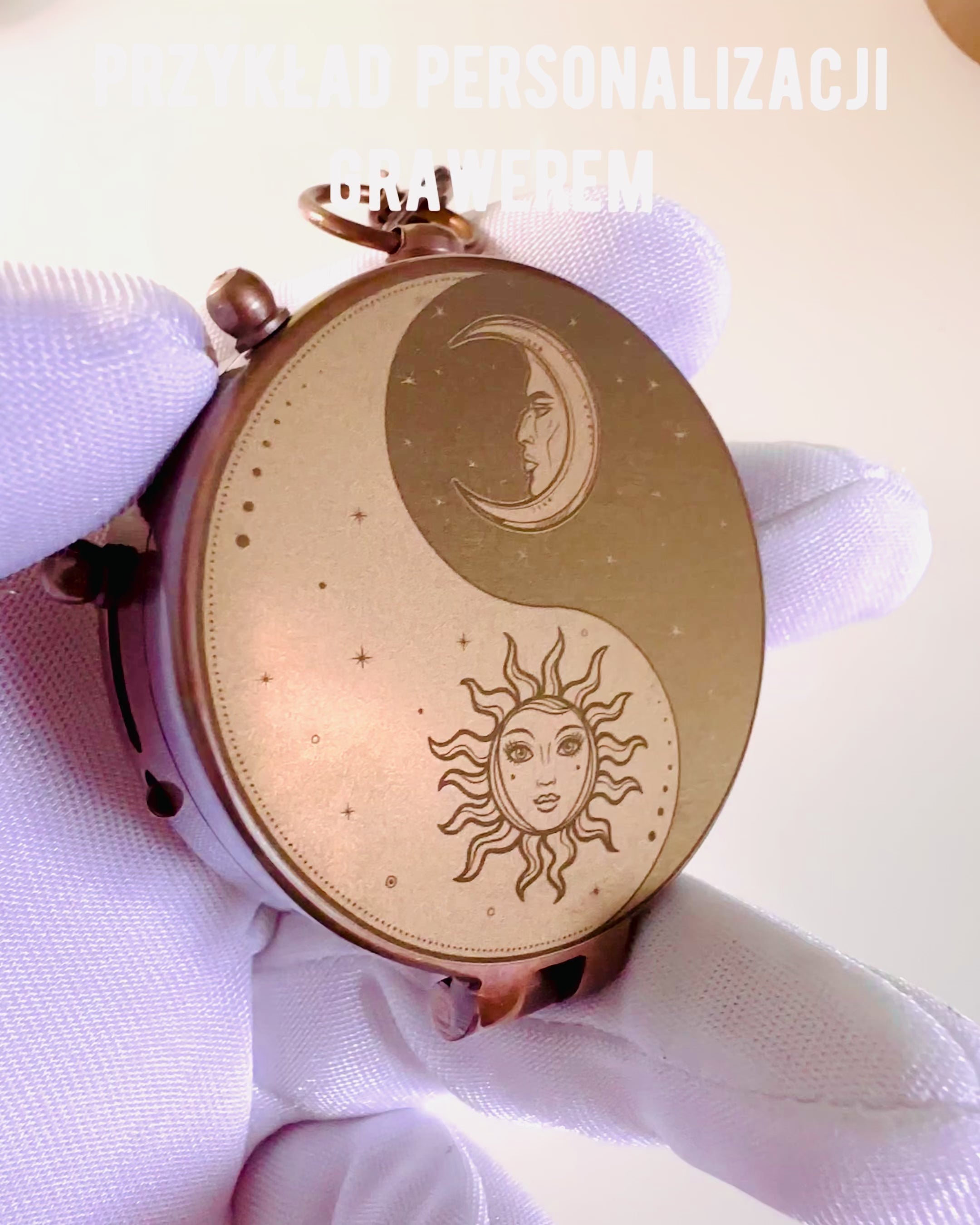 Kompas Indyjski Odysseus – Retro Exploradora Joya - posibilidad de grabado