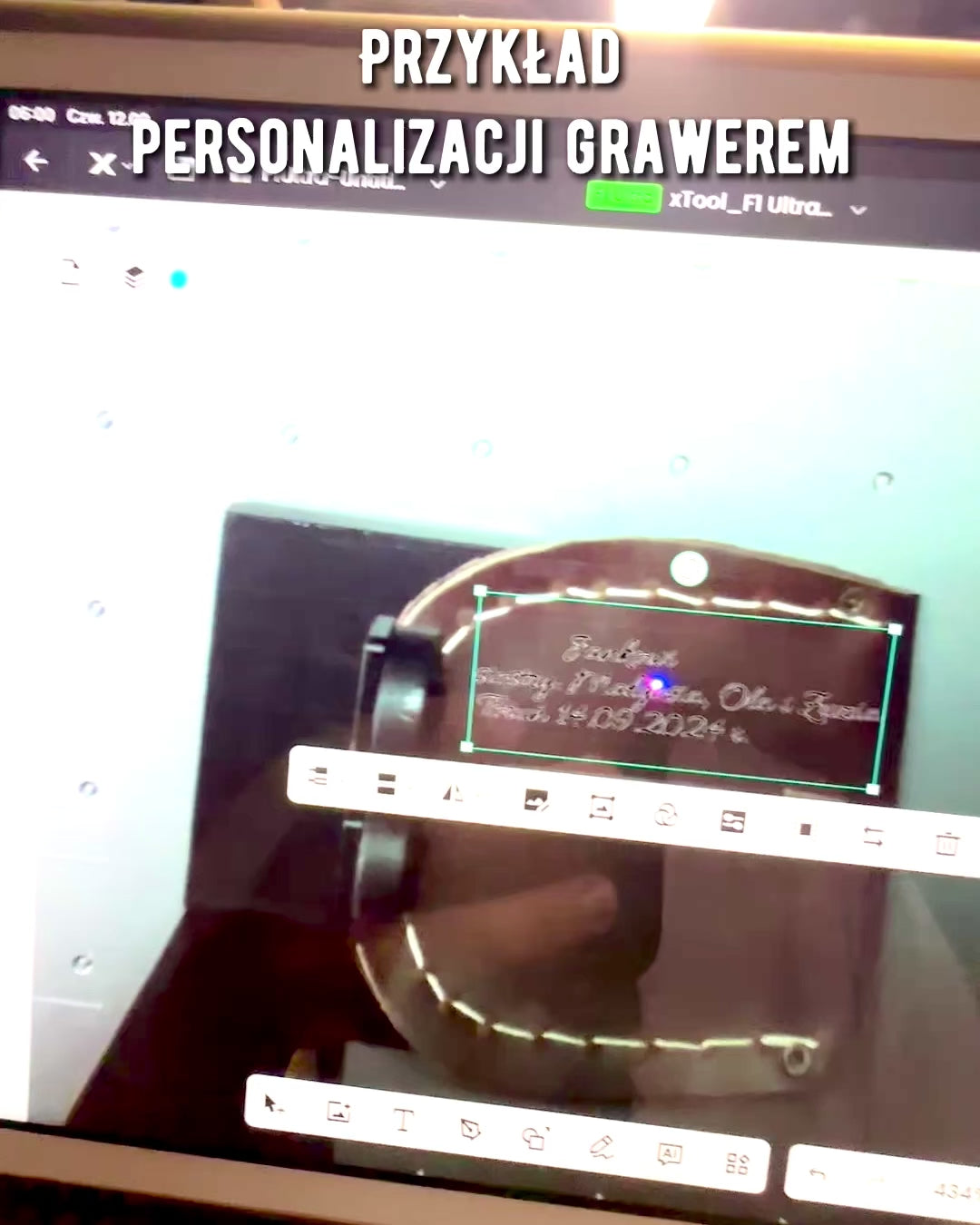 Estuche de Cuero "Odkrywca" - para brújula compacta o reloj de bolsillo - posibilidad de personalización con grabado