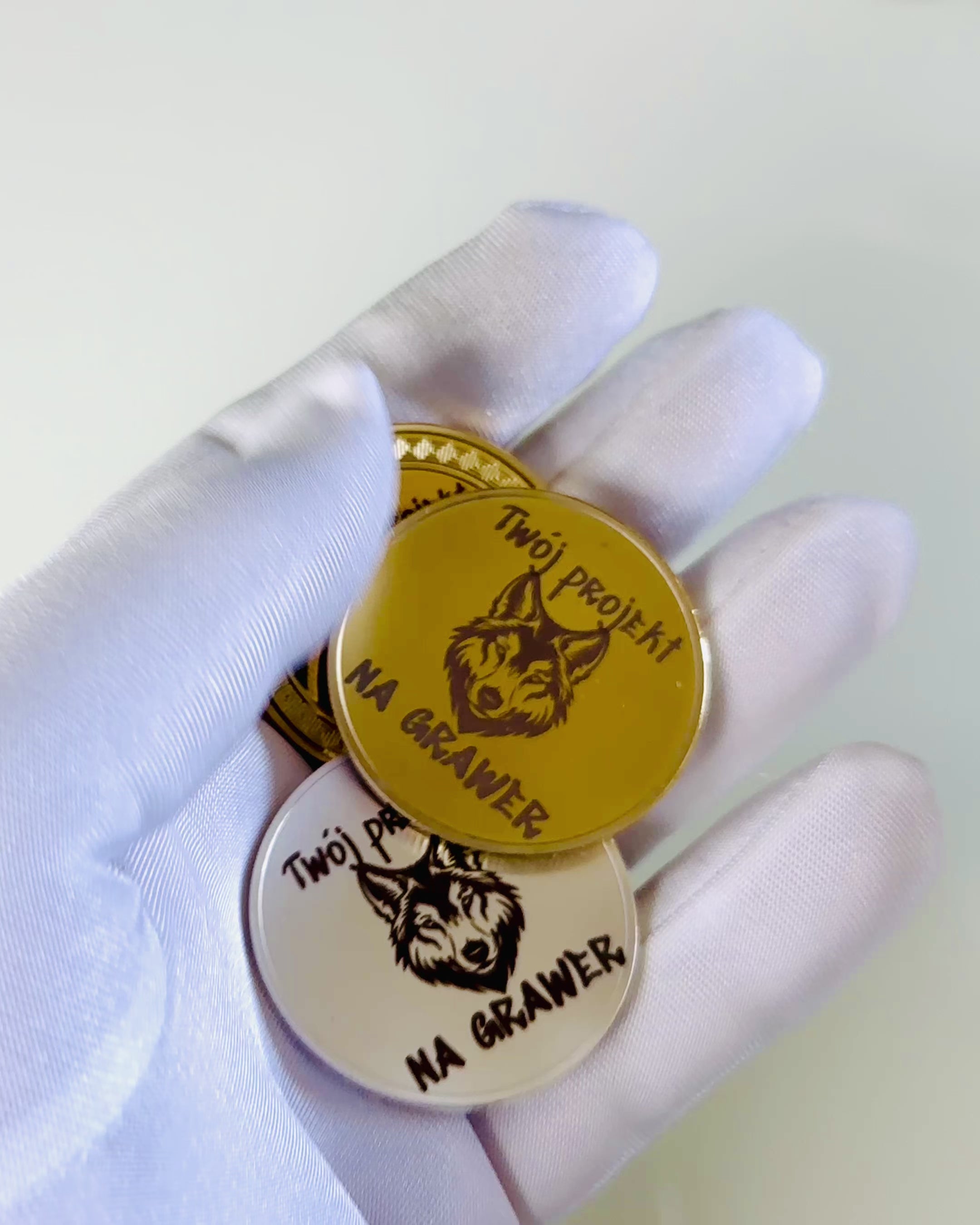 Moneda Vacía de Desafío con Posibilidad de Personalización con Grabado – Coleccionista, 40mm, cuatro modelos