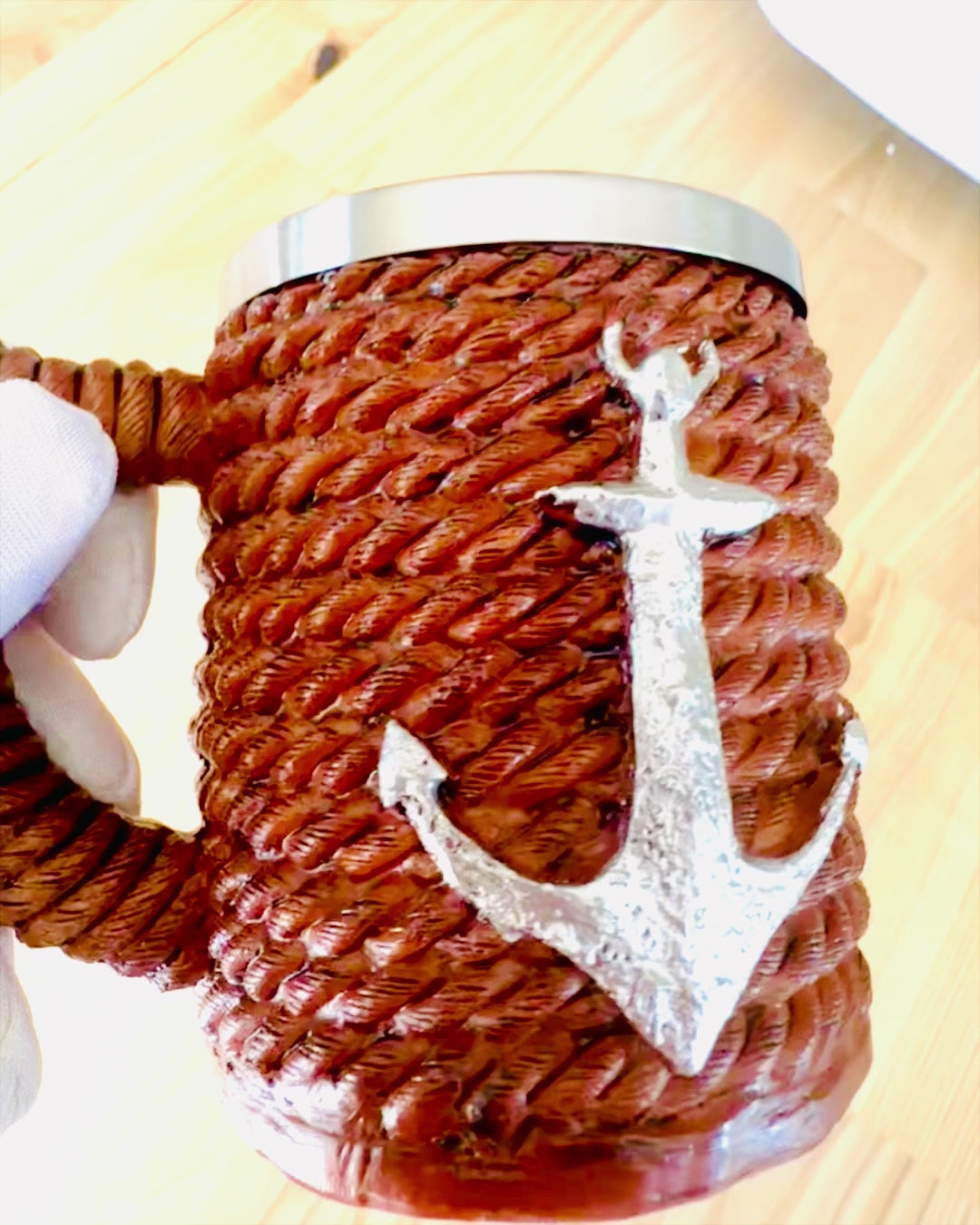 Kufel "Morski Skarb" de Acero Inoxidable, posibilidad de personalización con grabado para regalo