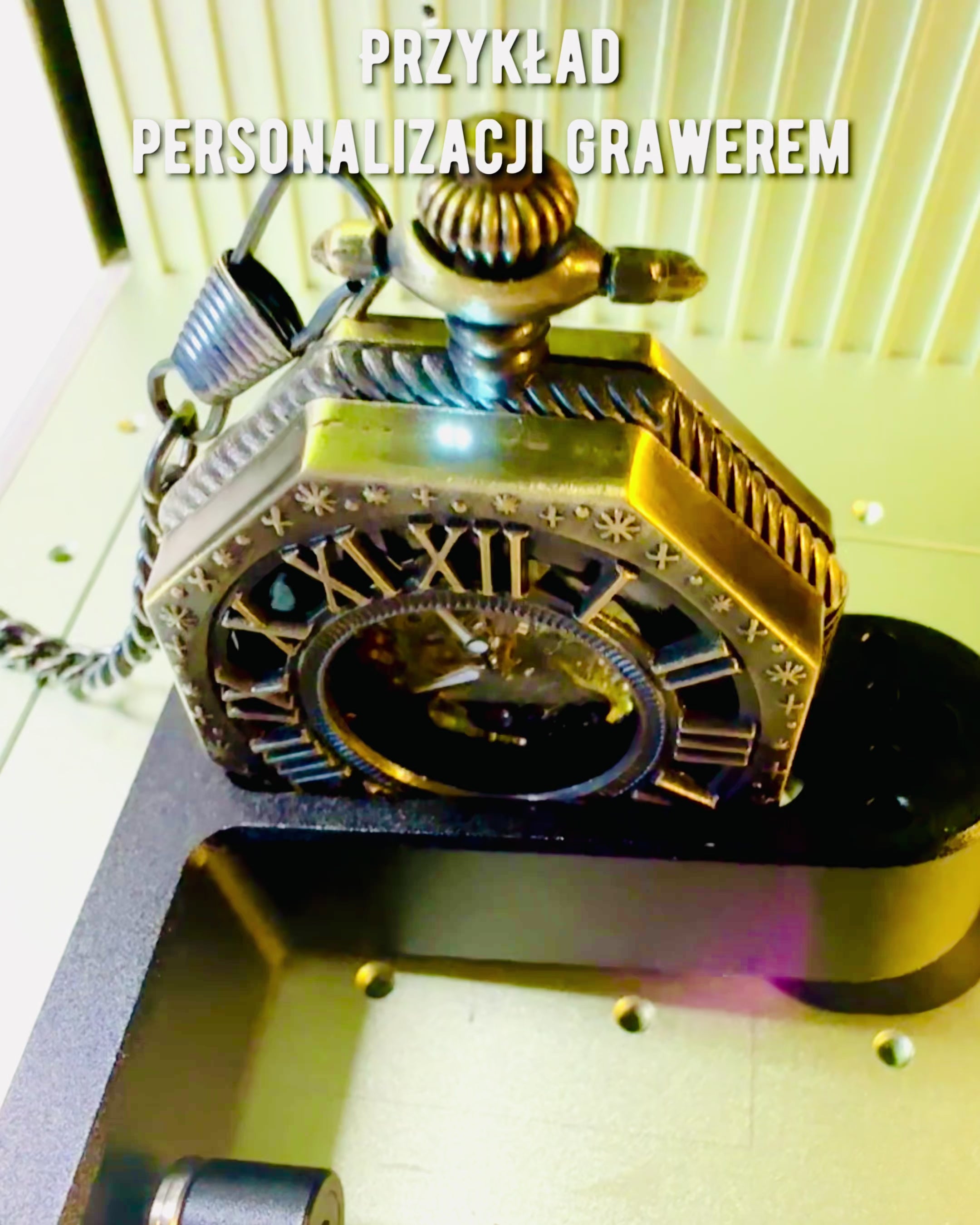 Reloj de Bolsillo Mecánico Clásico Octogonal Color Marrón Estilo Steampunk - Atemporal