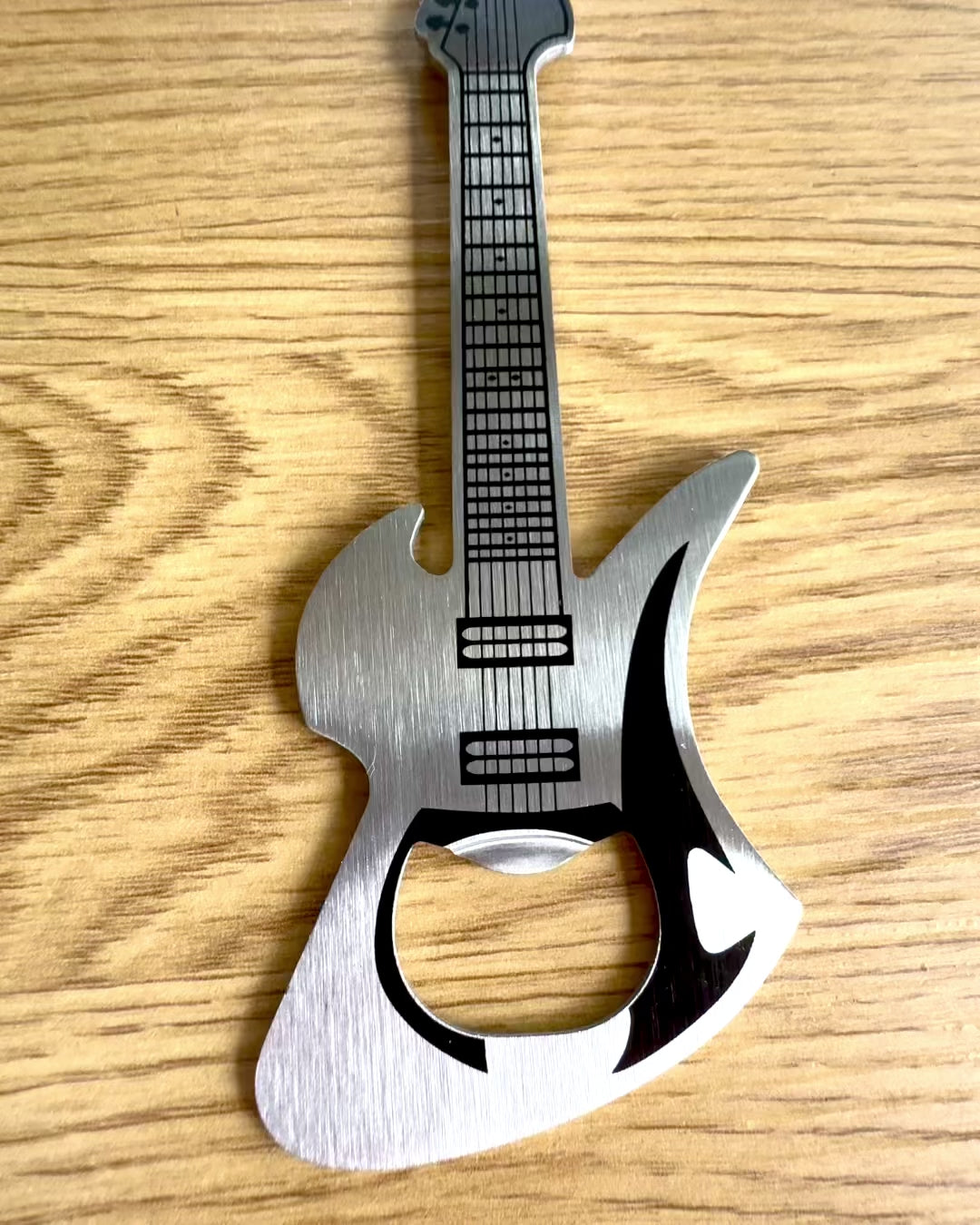 Abrebotellas Guitarra Rock'n'Open, 2 variantes, personalización con grabado para regalo