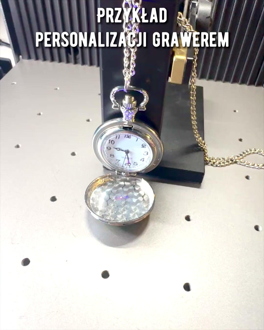 Reloj de Bolsillo "Gwiezdna Kotka" con Posibilidad de Grabado, 2 variantes de color a elegir
