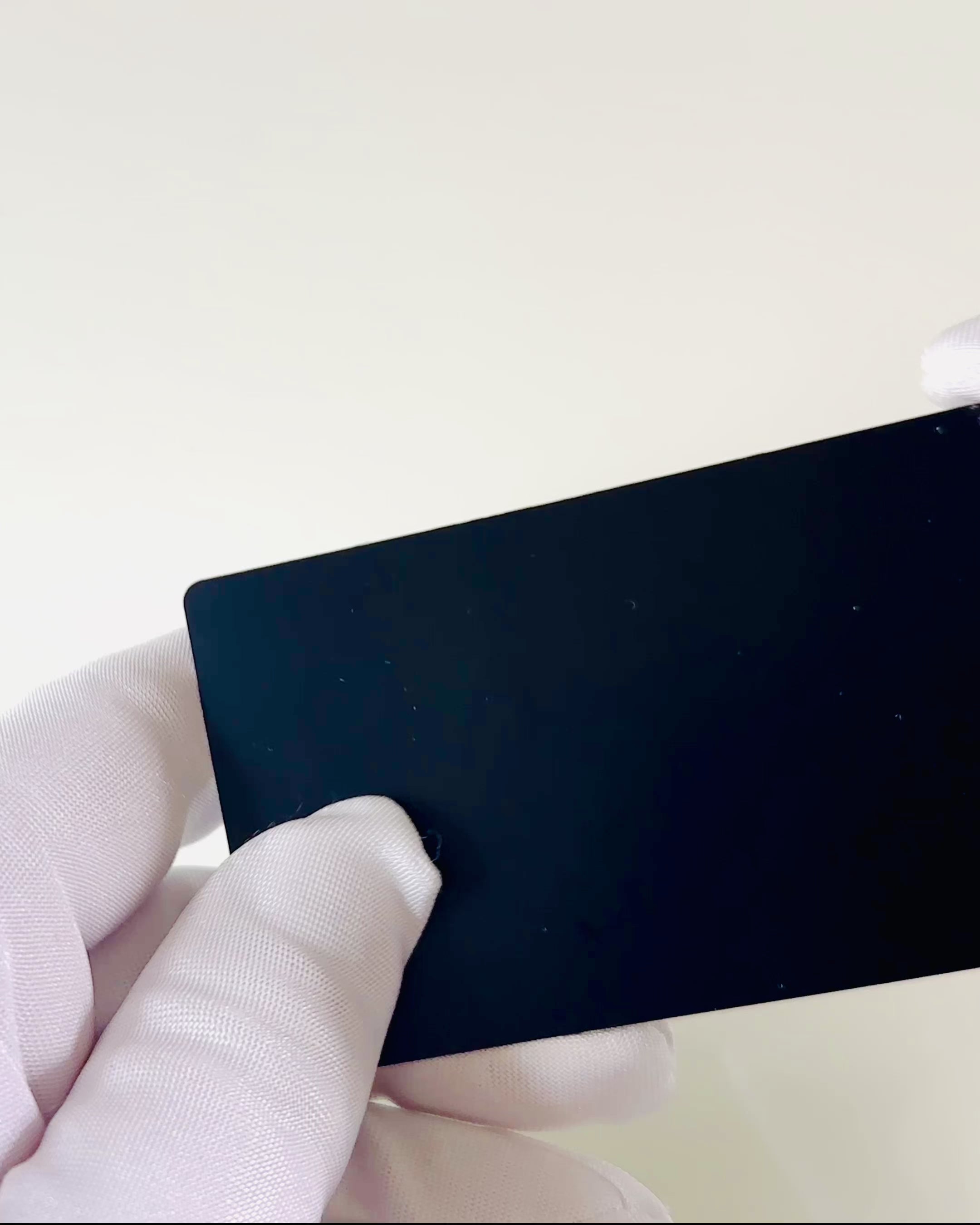 Tarjeta de Visita Exclusiva de Metal Negro Personalizable – Ideal para Regalo